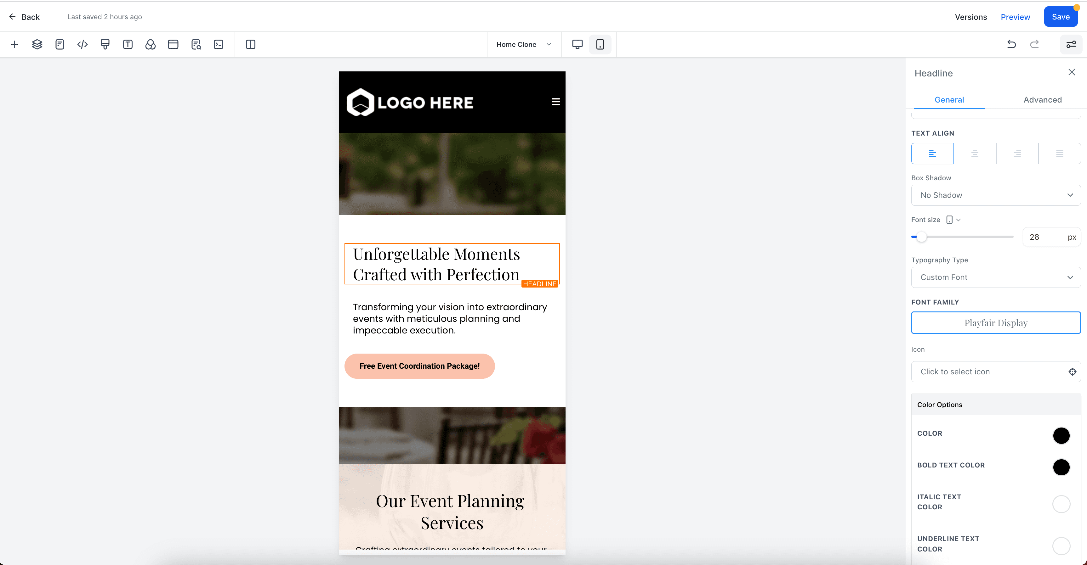 Schermata 2 — Design Mobile-Responsive Semplificato: Funnel & Website Builder