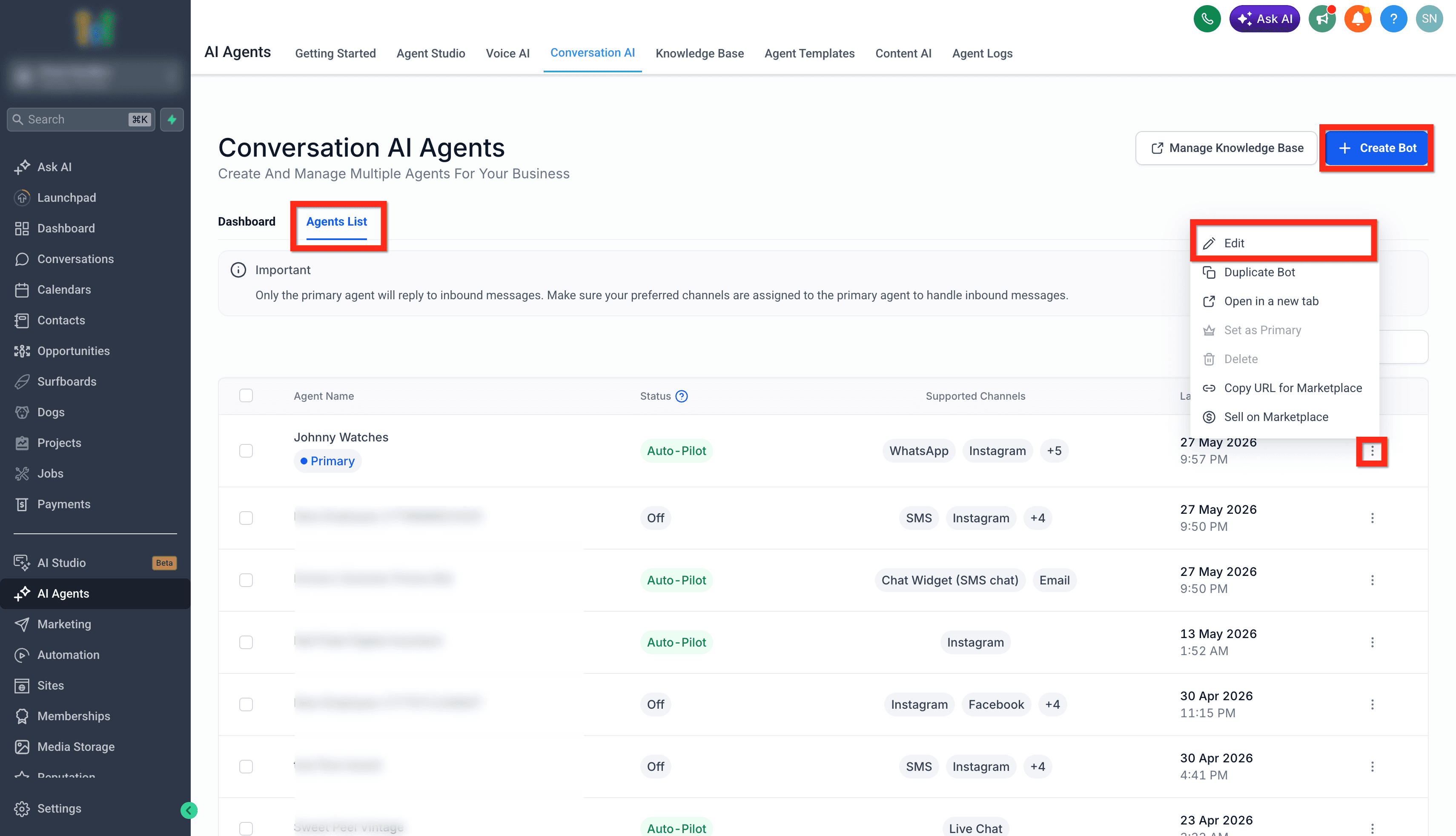 Schermata 2 — Come usare Conversation AI nell'app mobile (HITLEAD & HITLEAD)