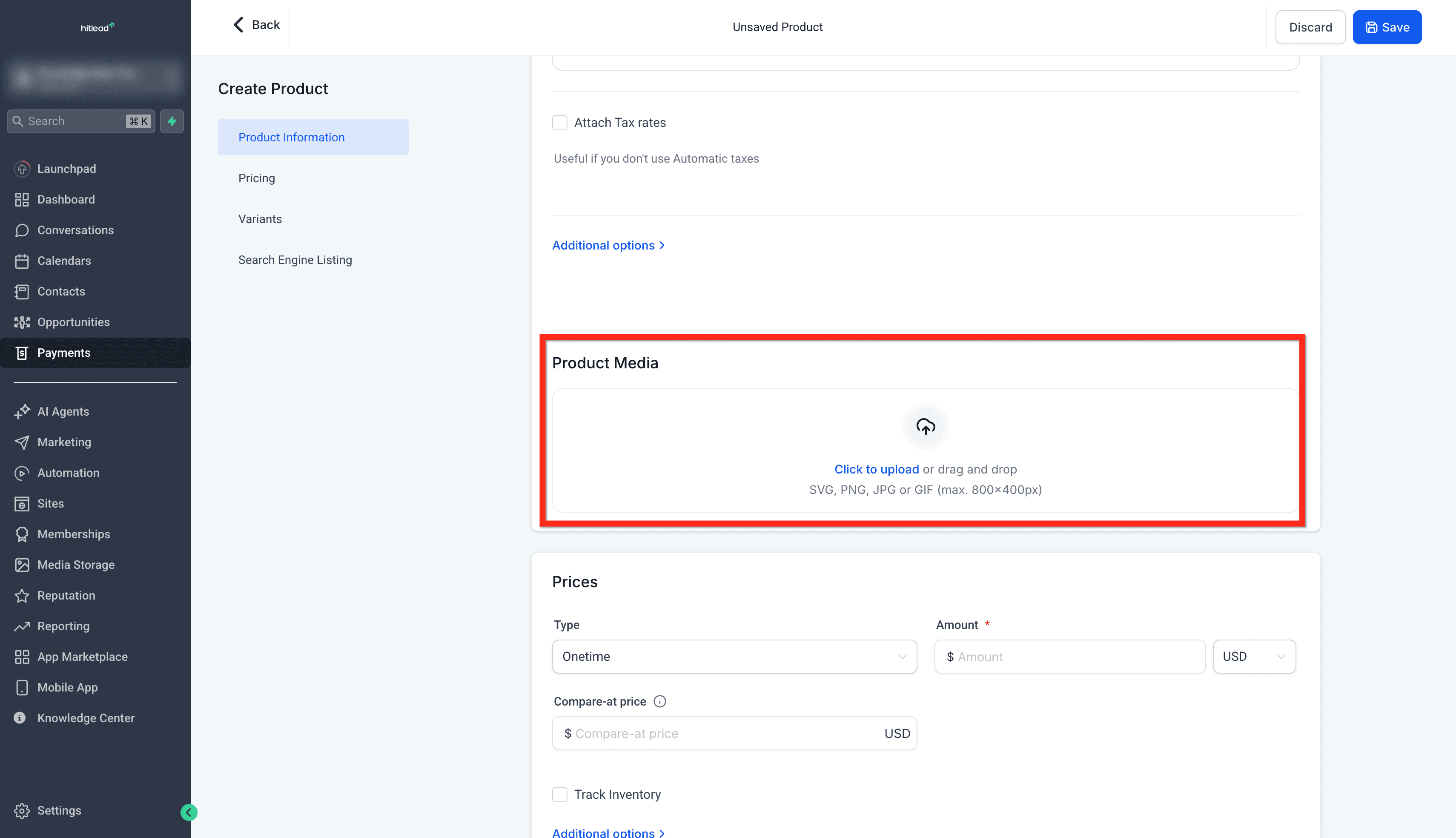 Schermata 2 — Getting Started - Crea e Vendi Prodotti