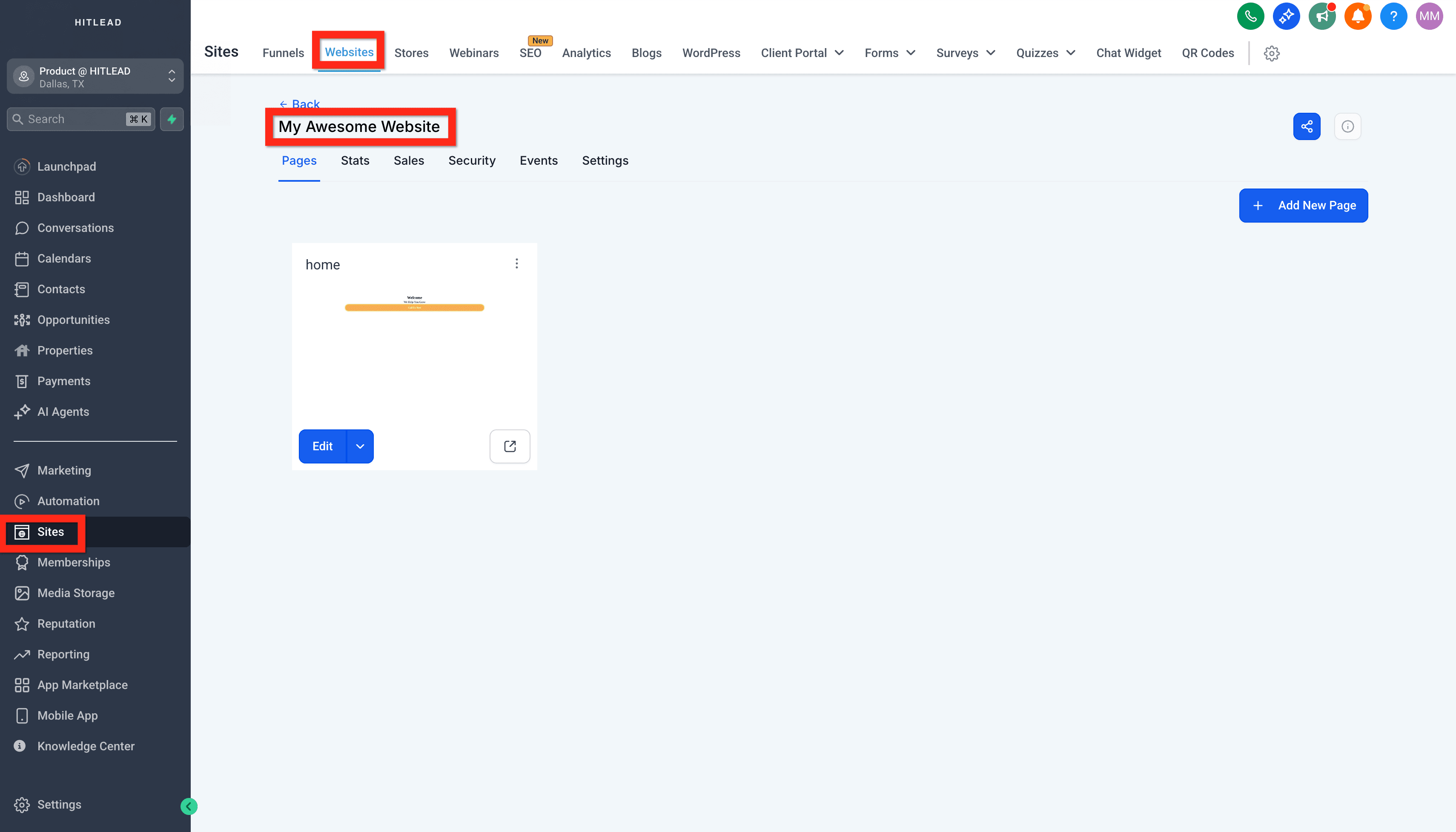 Schermata 13 — Guida Introduttiva - Lancia un Sito Web da Zero