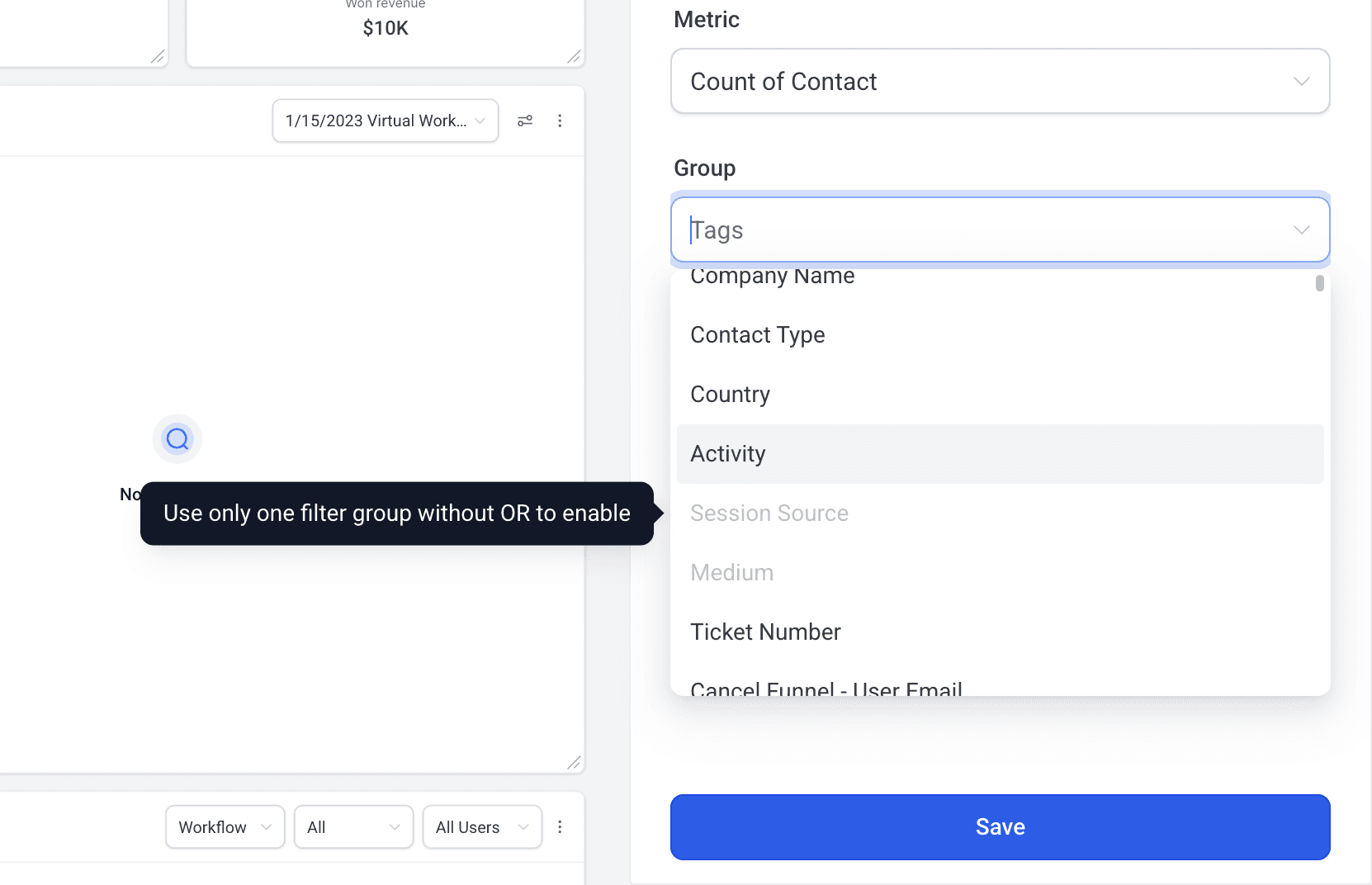 Schermata 14 — Come creare e aggiungere Dashboard Widget