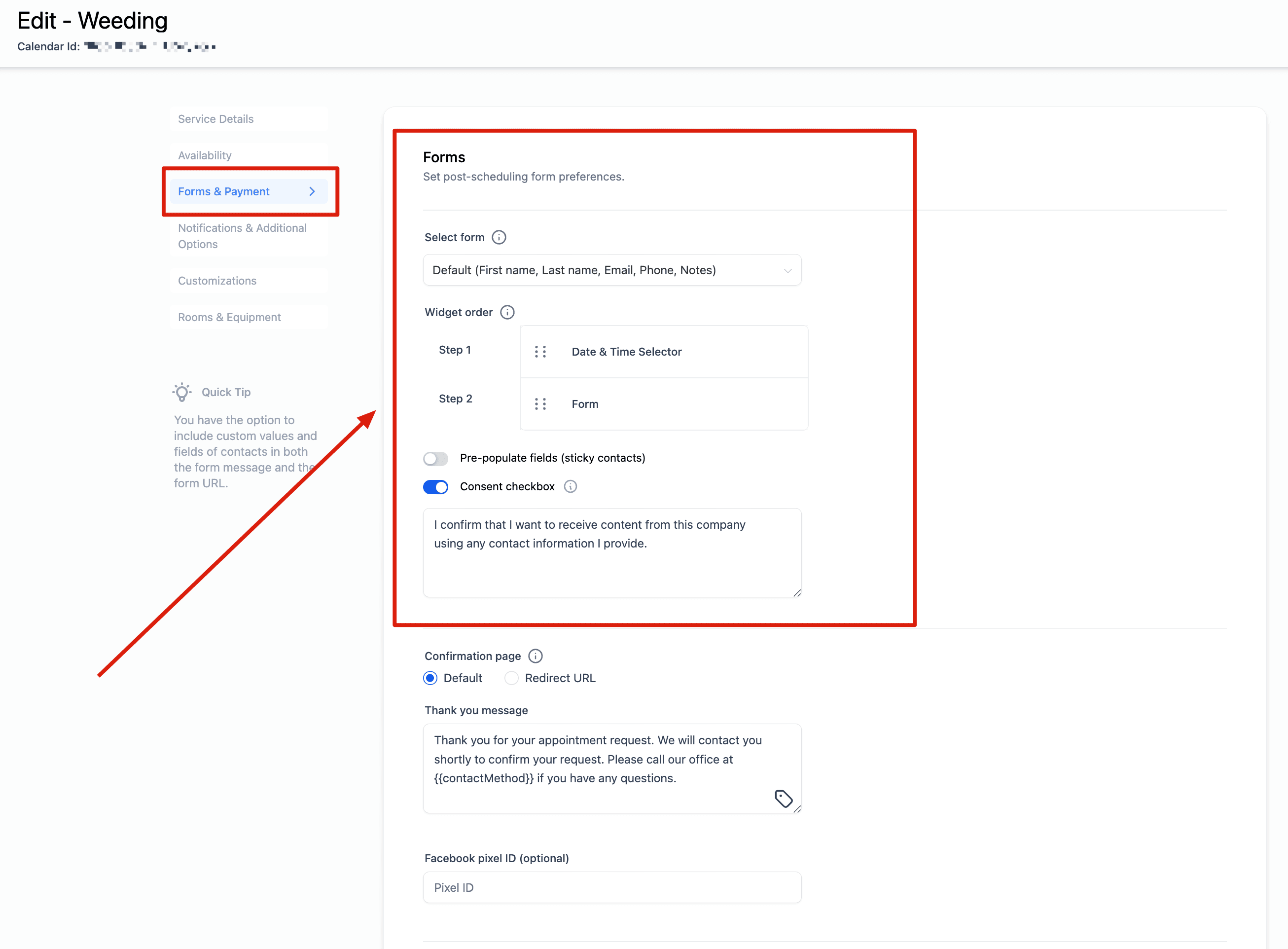 Schermata 11 — Come creare Calendari di Servizio