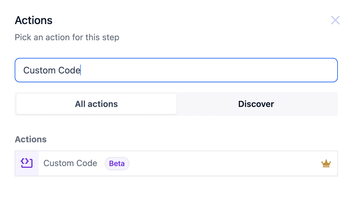 Schermata 1 — Generazione di Codice Personalizzato con AI nei Workflow