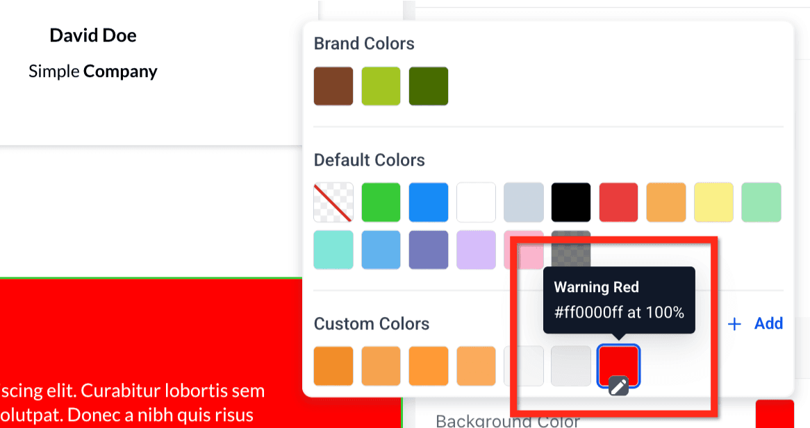 Schermata 2 — Come usare il Color Picker per Funnel e Siti Web