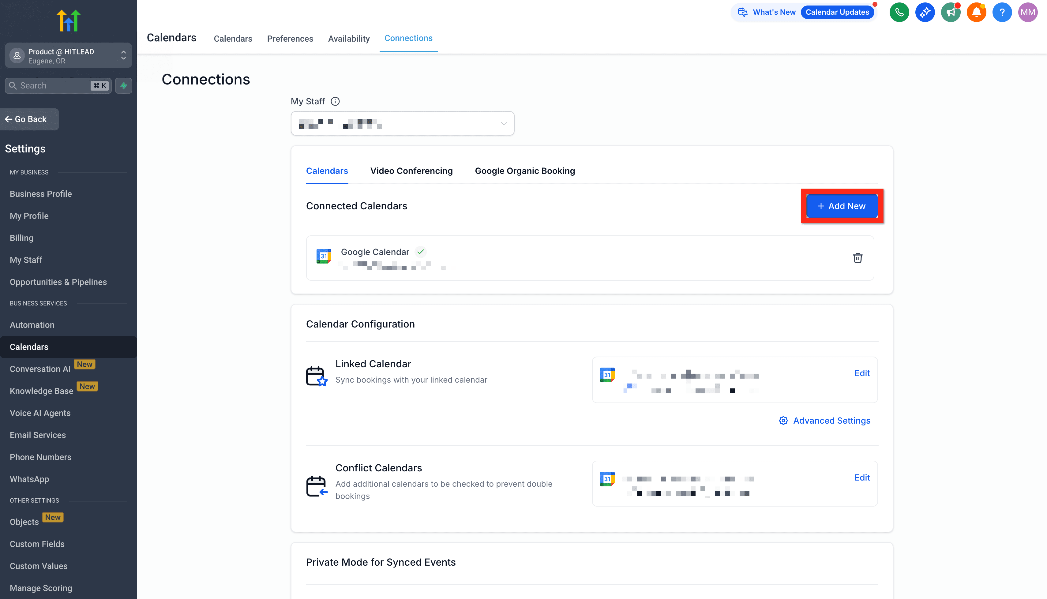 Schermata 12 — Per iniziare - Configura un Calendario di Prenotazione