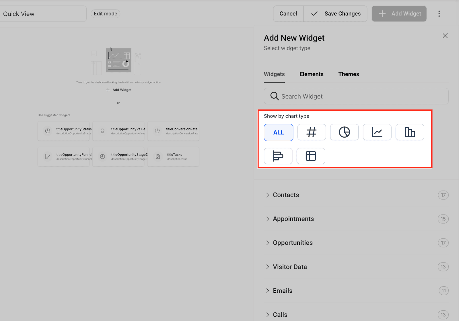 Schermata 10 — Come creare e aggiungere Dashboard Widget