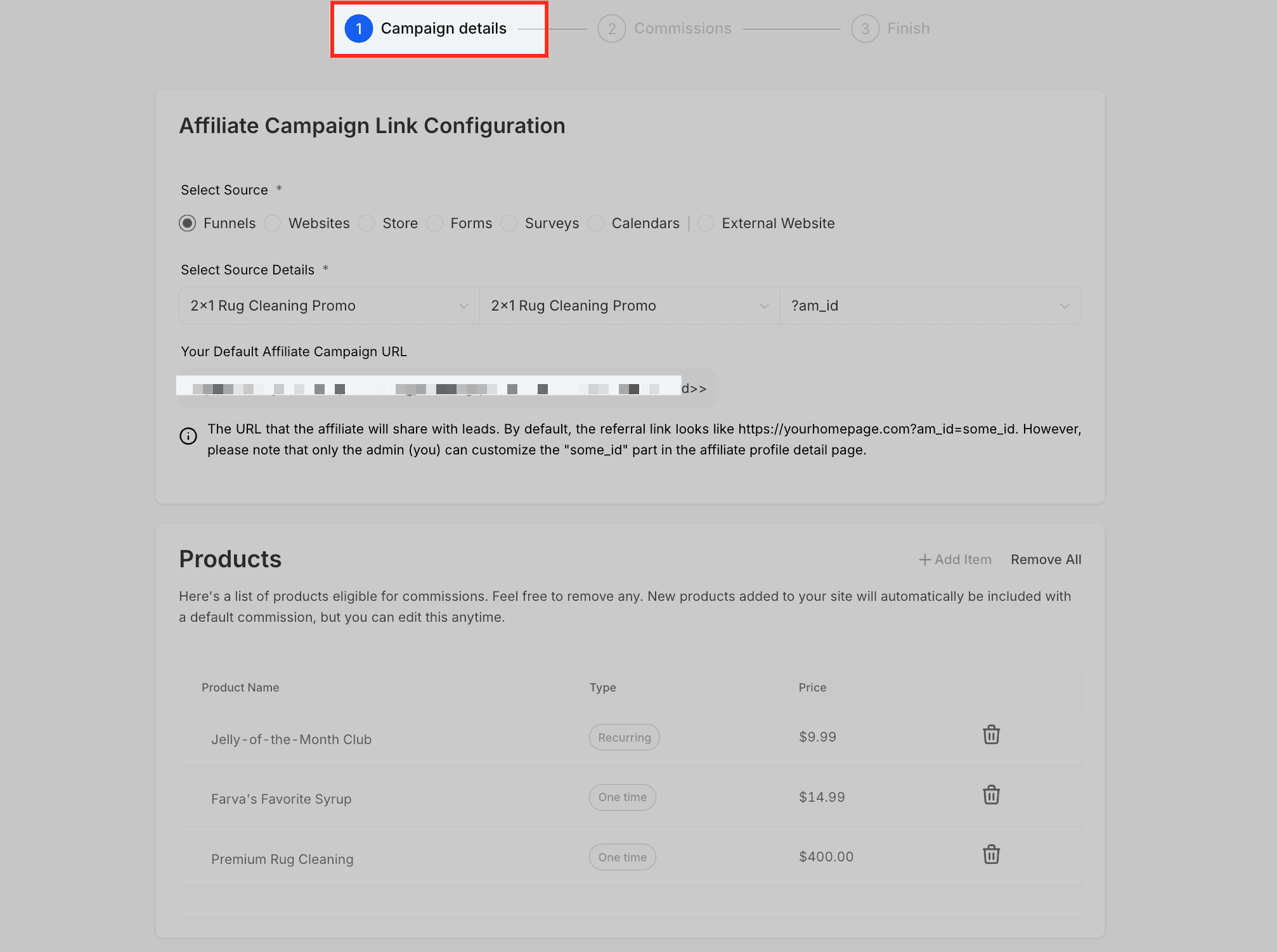 Schermata 3 — Come promuovere automaticamente gli affiliati in base alle performance