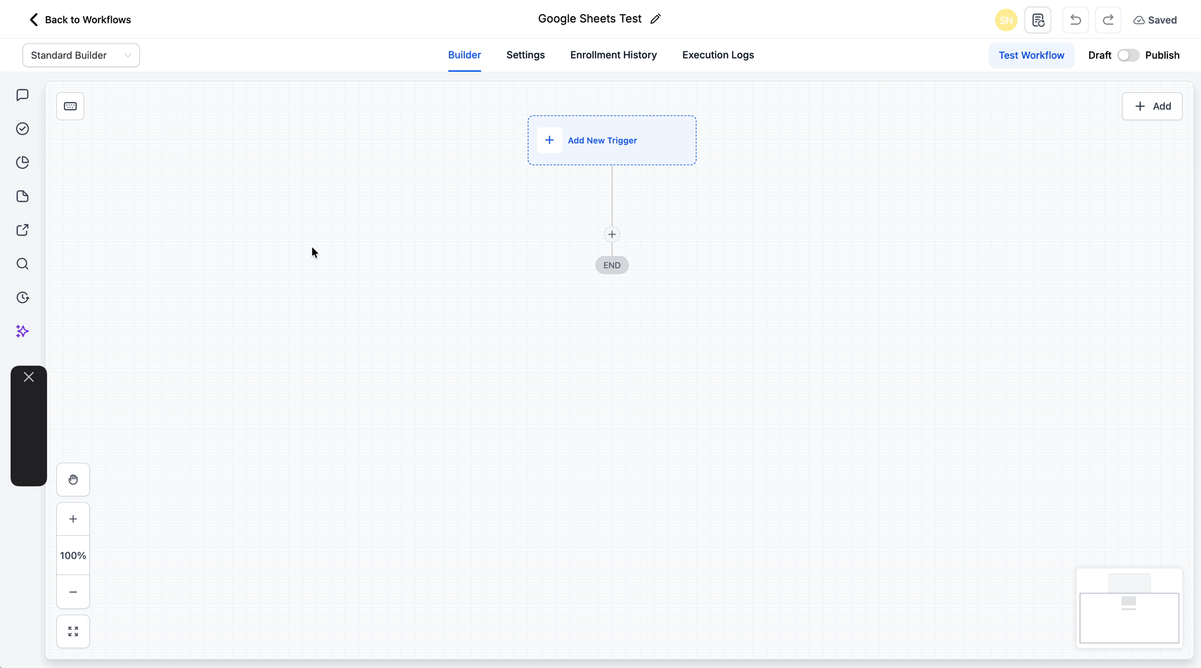 Schermata 3 — Workflow Action - Crea e Aggiorna Più Righe in Google Sheets