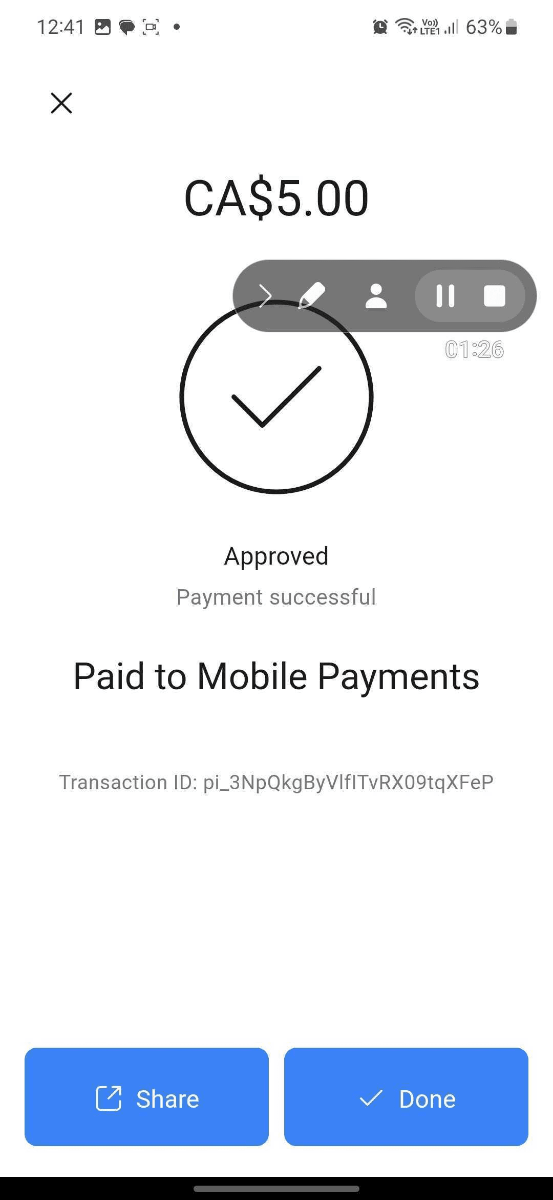 Schermata 9 — Tap to Pay