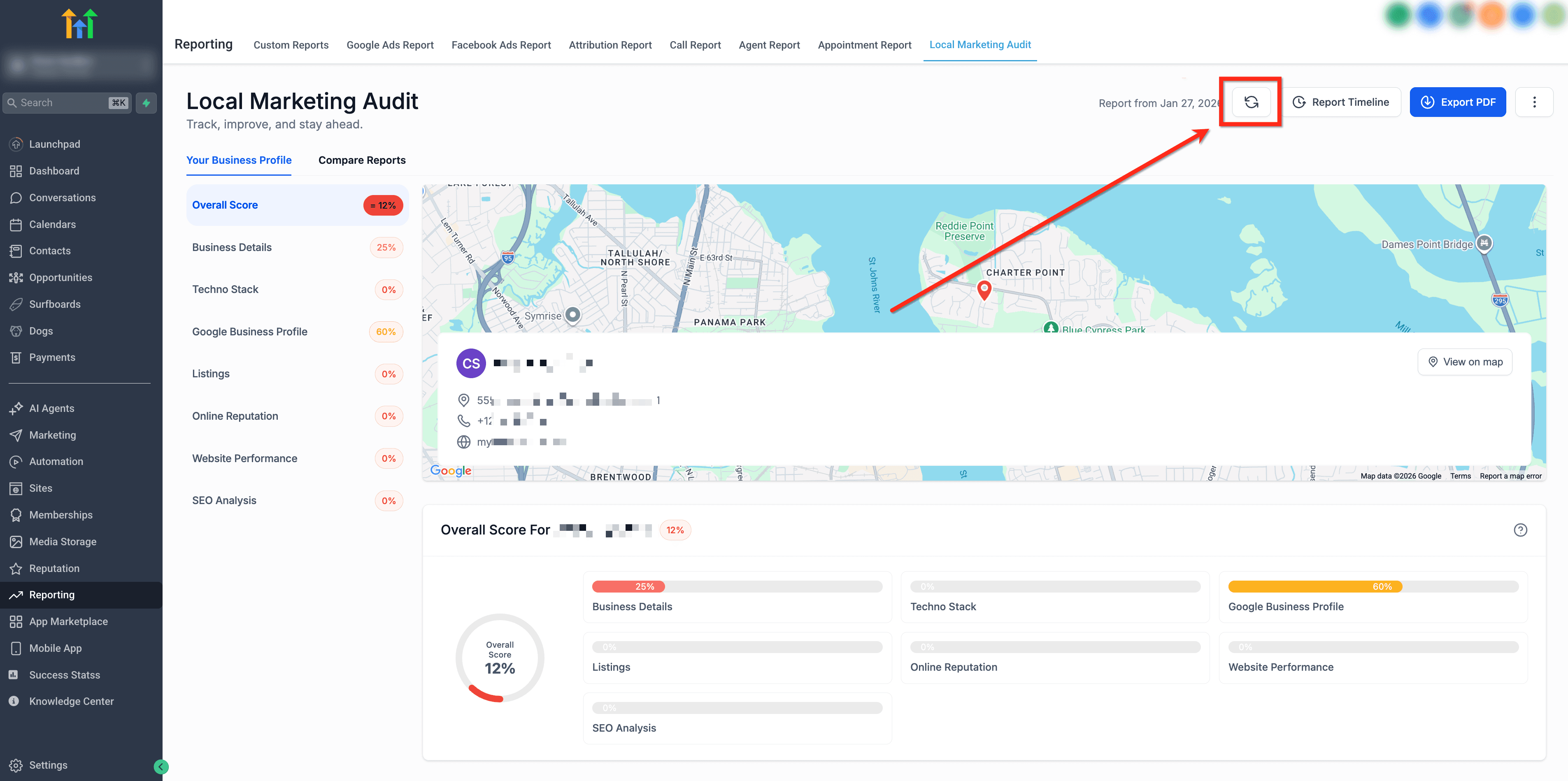 Schermata 7 — Come usare gli Audit di Marketing Locale e i Report Comparativi per la crescita strategica