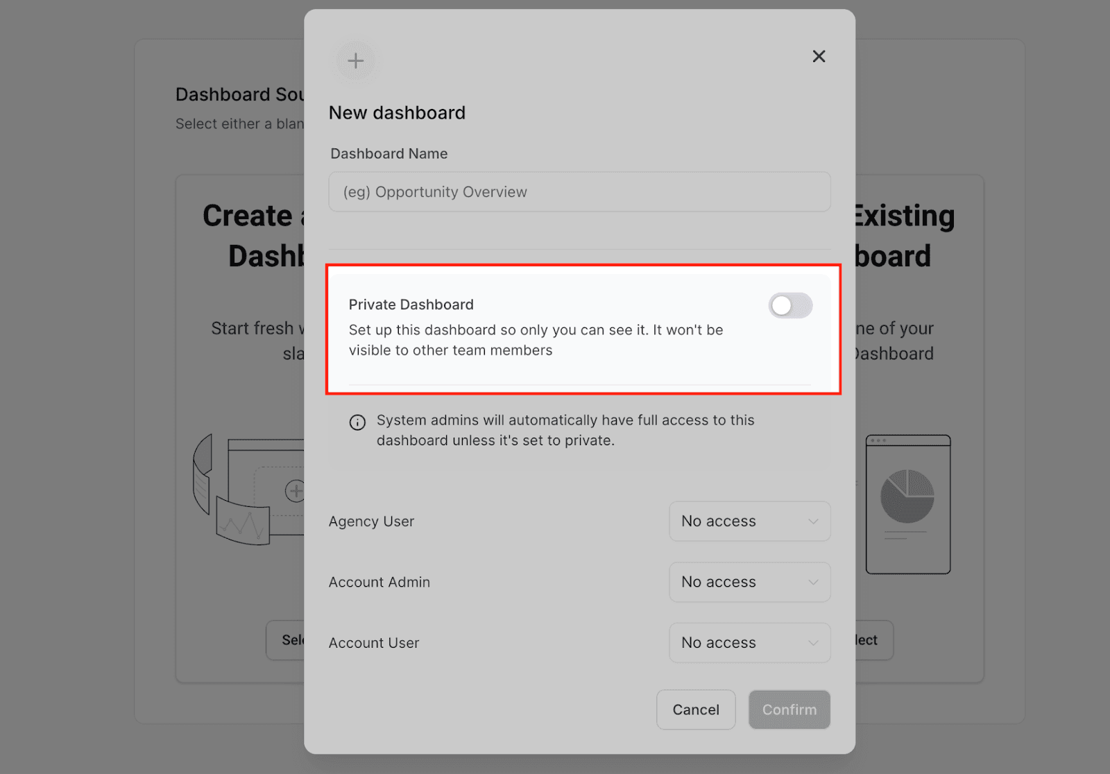 Schermata 5 — Come creare e aggiungere Dashboard Widget