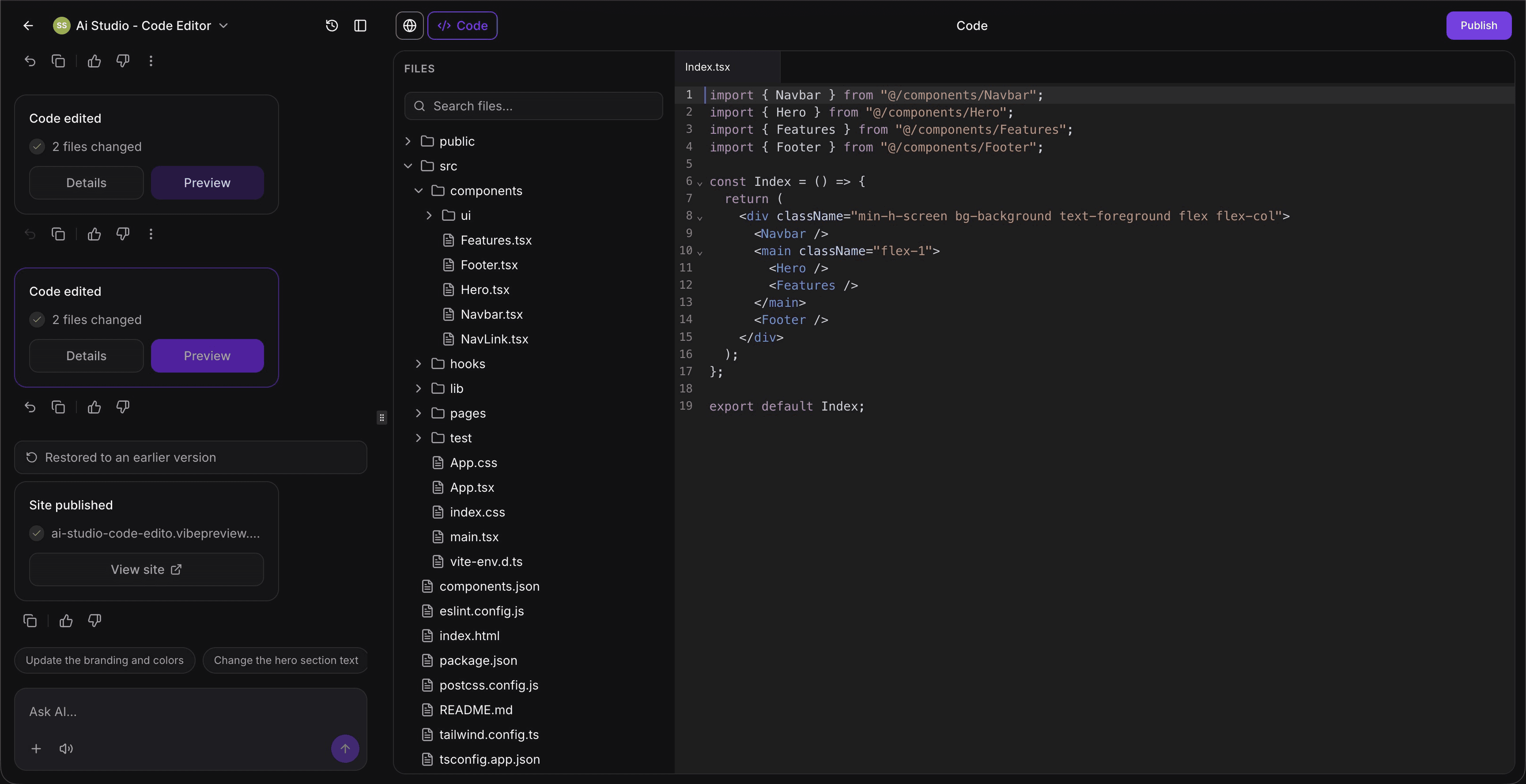 Schermata 9 — AI Studio in HITLEAD