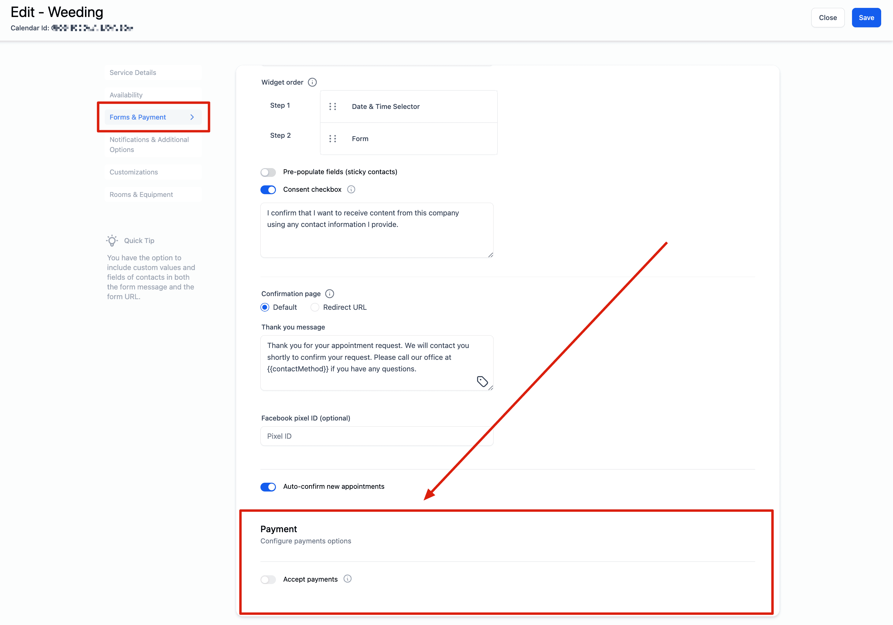 Schermata 13 — Come creare Calendari di Servizio