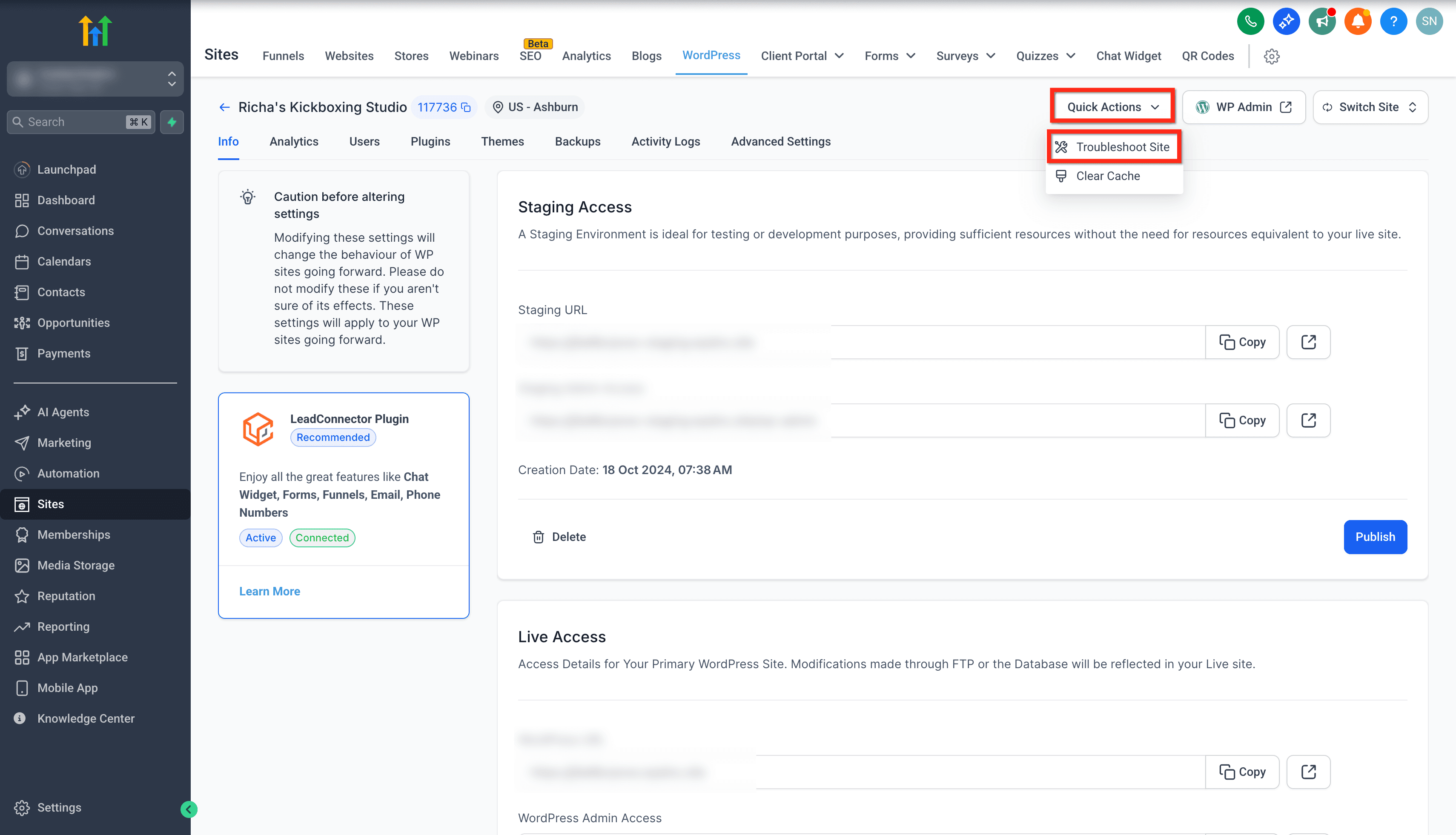 Schermata 3 — Come usare il WordPress Plugin Troubleshooter