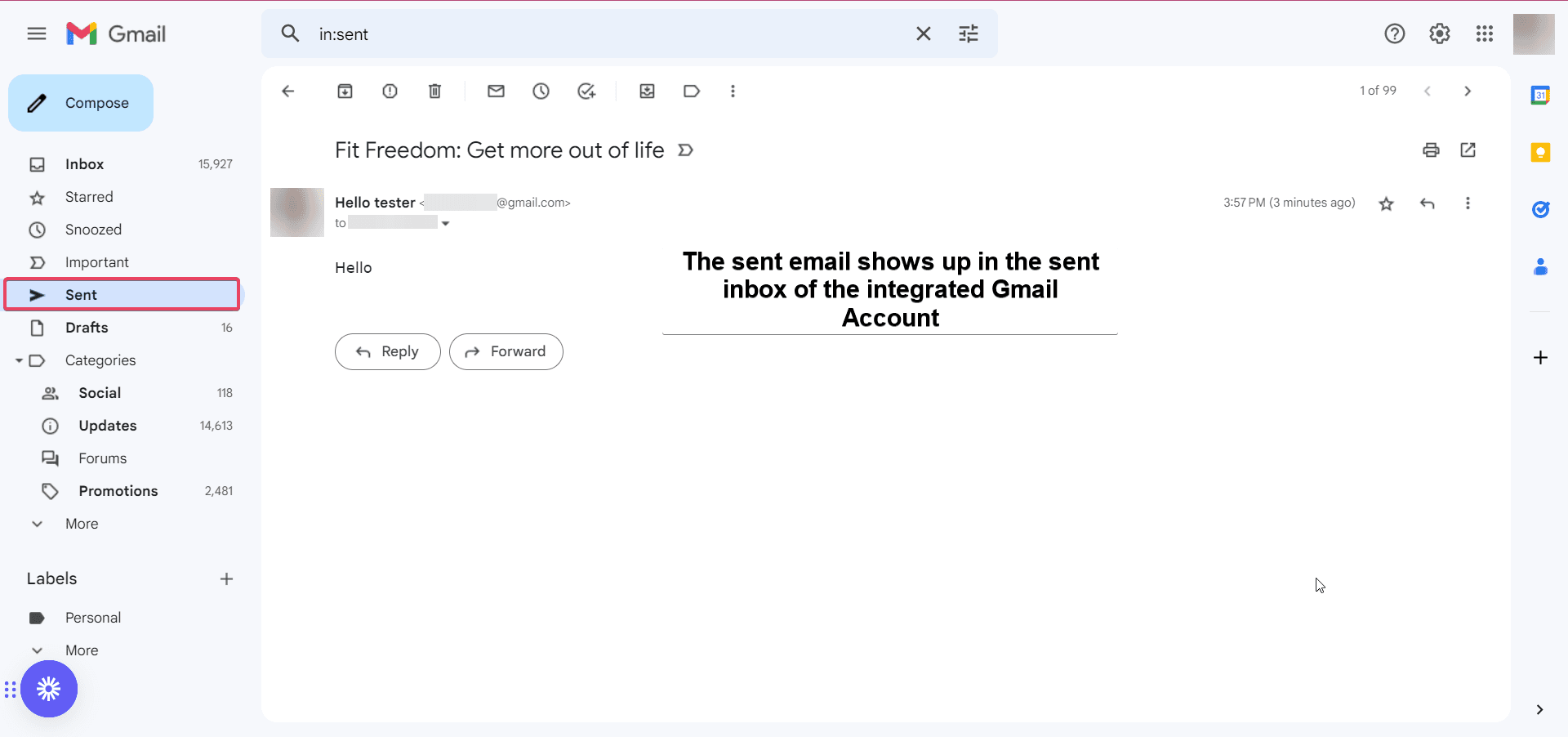 Schermata 9 — Collega Google per usare Gmail per l'email