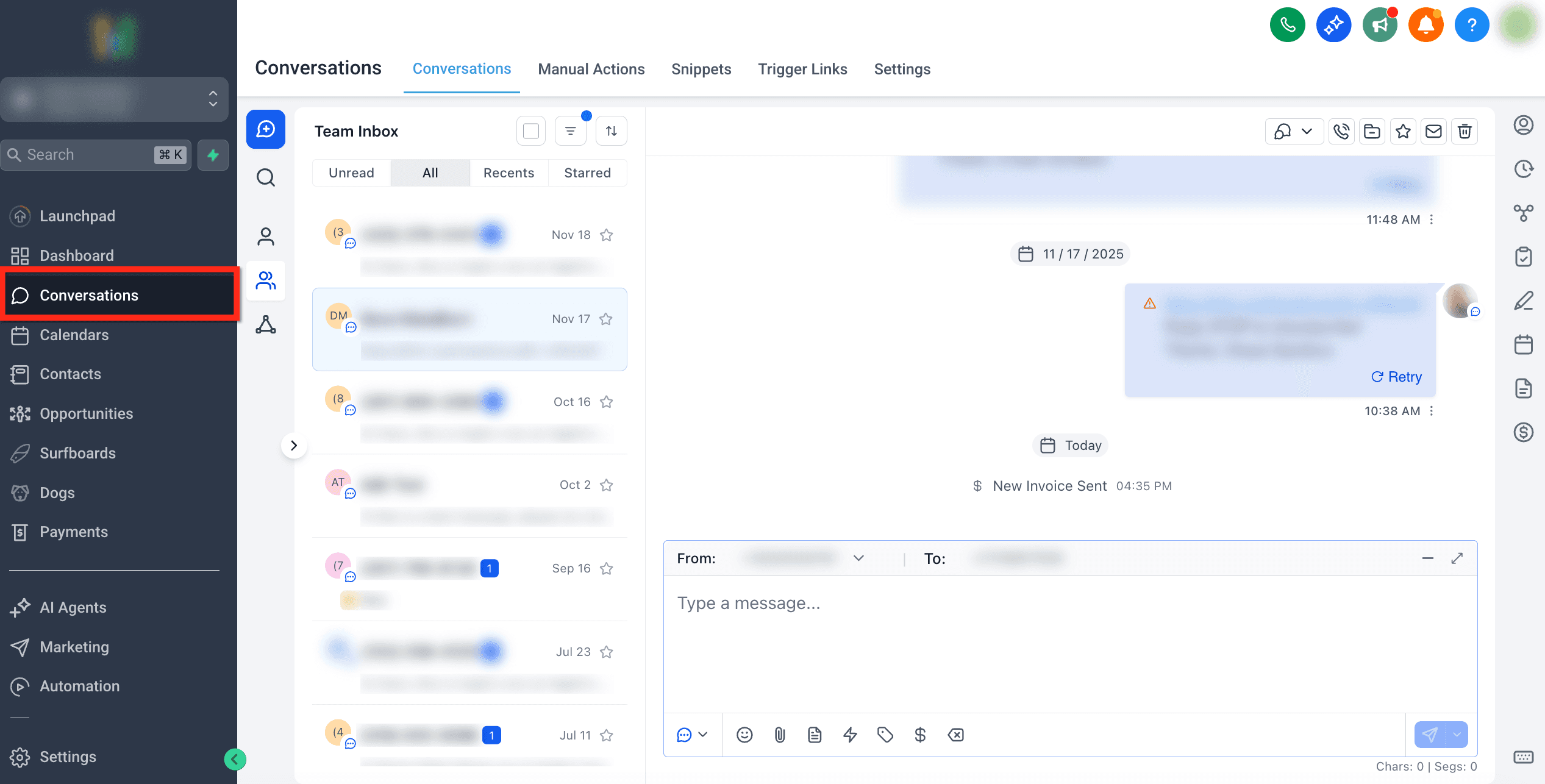 Schermata 1 — Link Text-To-Pay