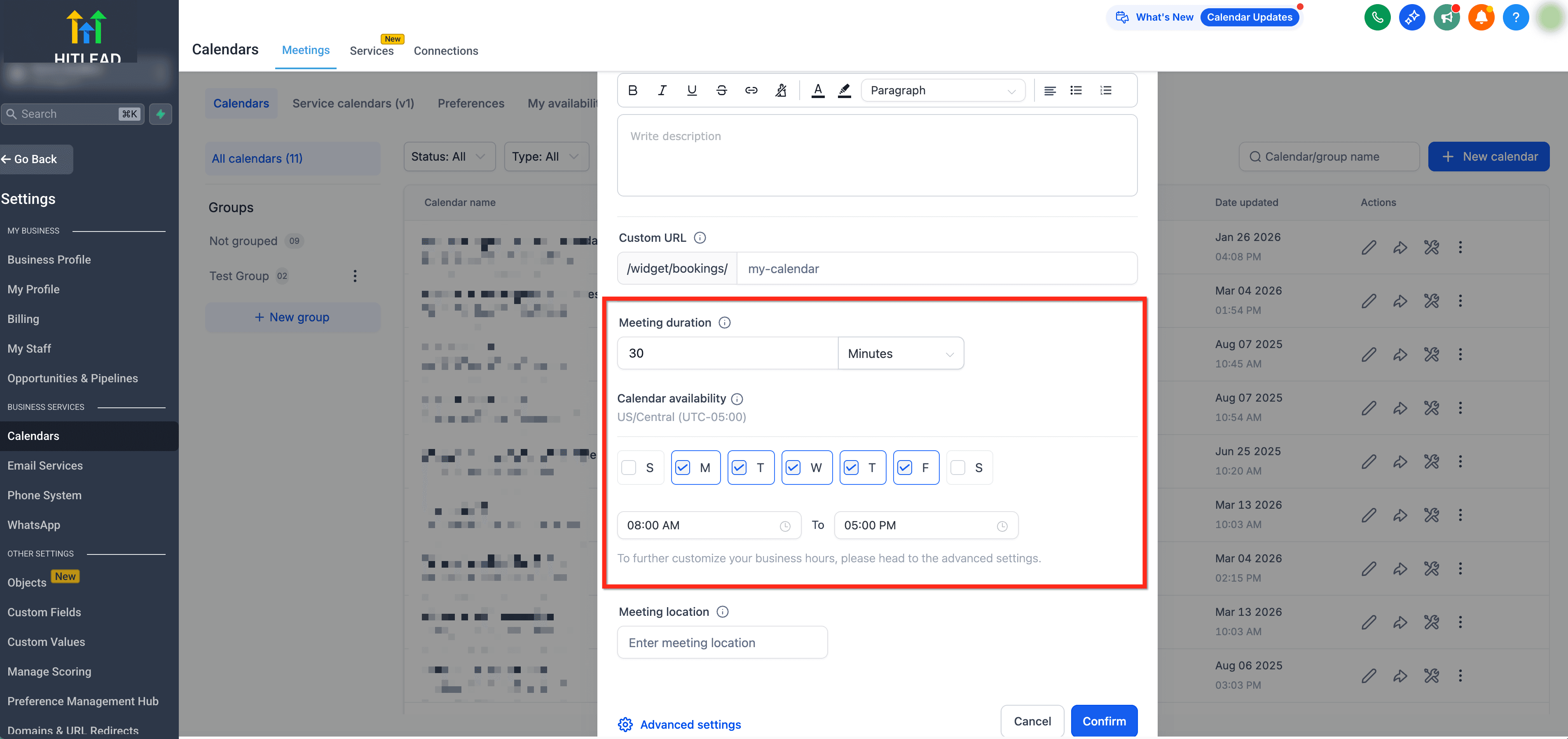 Schermata 5 — Come Creare Calendari Evento