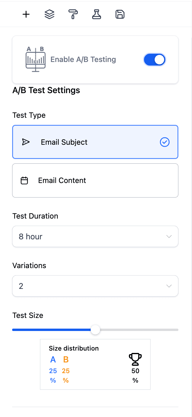 Schermata 3 — A/B Testing nelle Campagne Email
