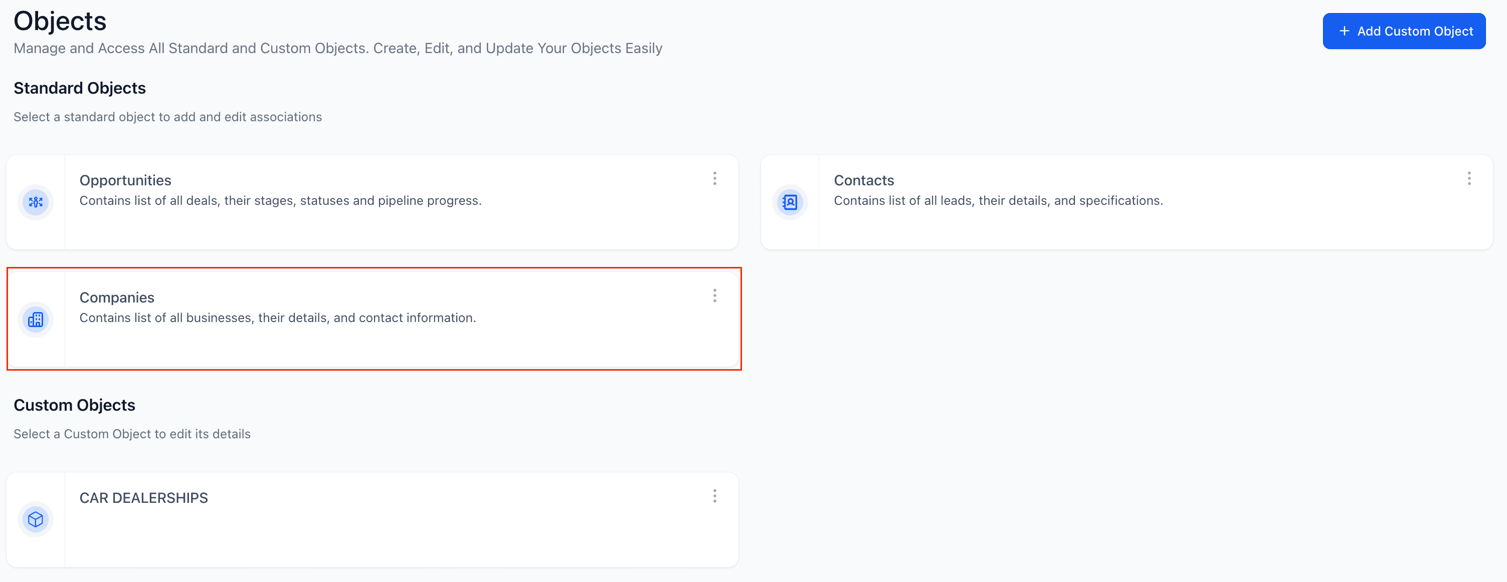 Schermata 2 — Oggetti Personalizzati e Oggetti Aziendali in Form, Survey e Quiz