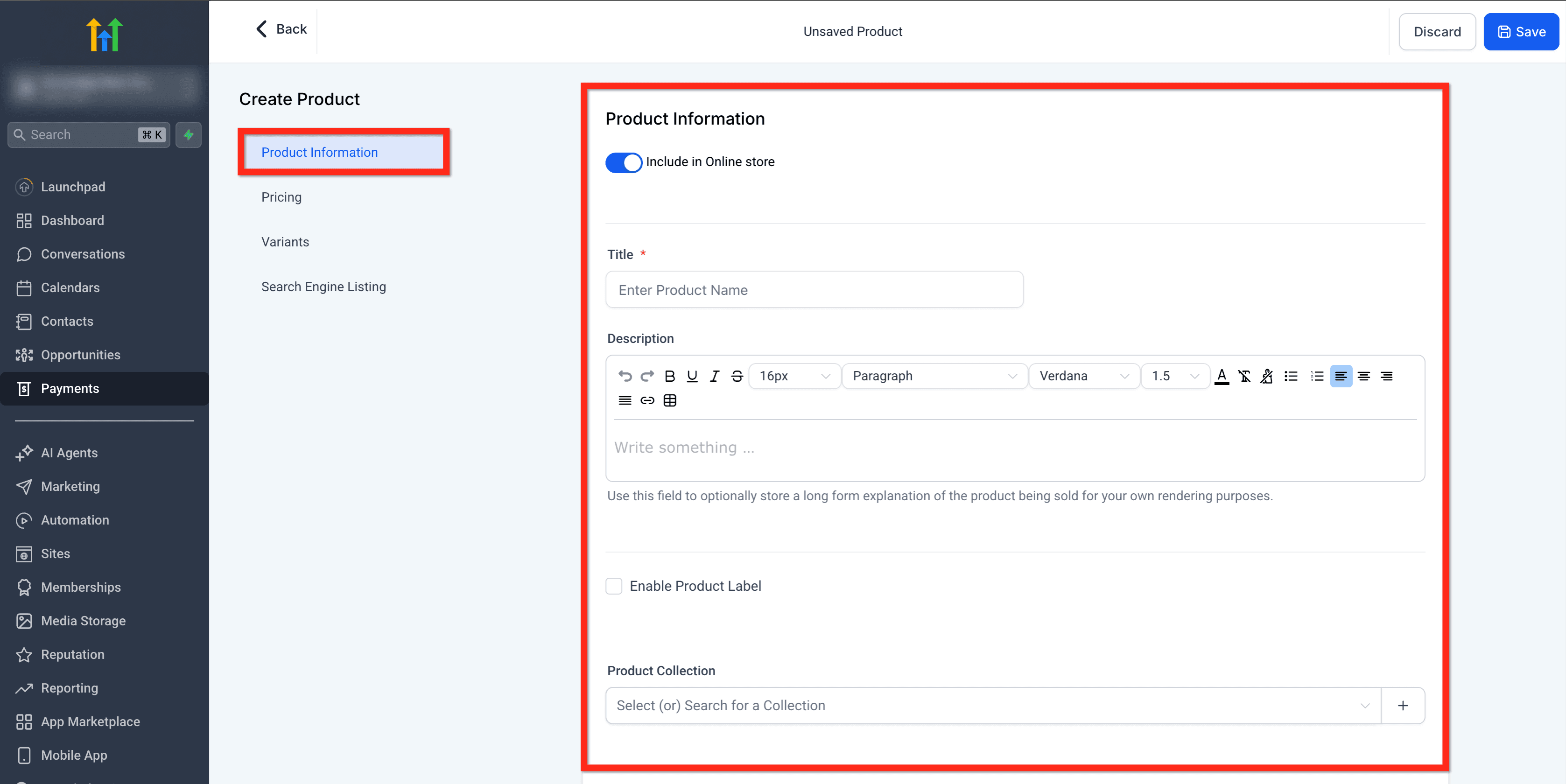 Schermata 3 — Getting Started - Crea e Vendi Prodotti
