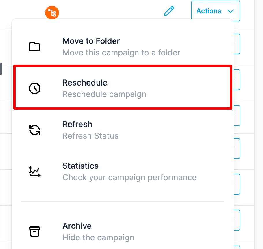 Schermata 7 — Come inviare Campaign email RSS