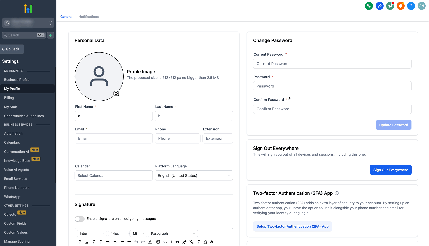Schermata 3 — Collega Google per usare Gmail per l'email