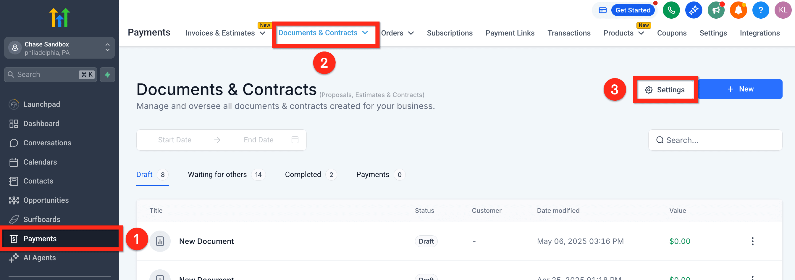 Schermata 1 — Come usare la scadenza dei documenti in HITLEAD