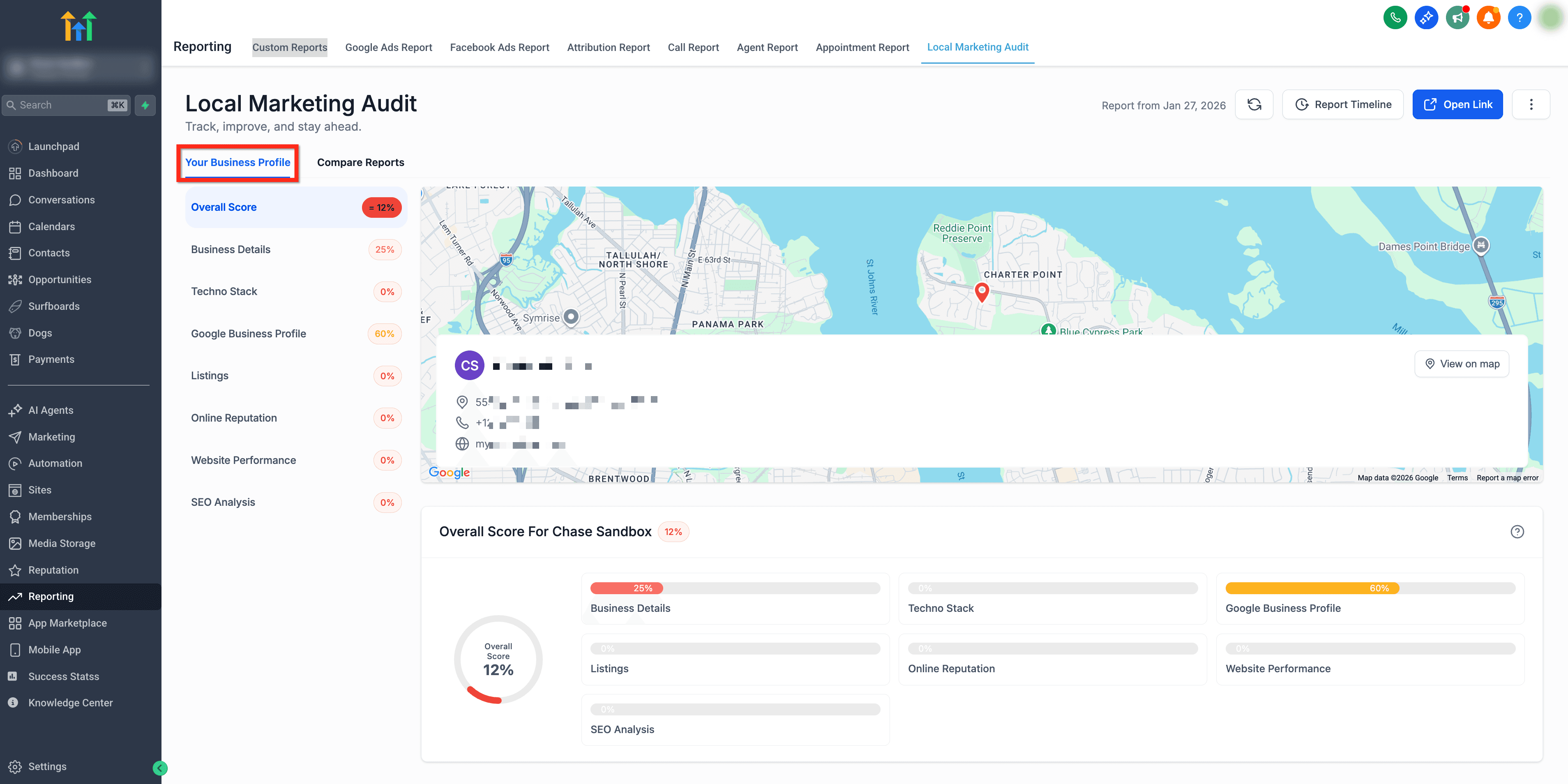 Schermata 8 — Come usare gli Audit di Marketing Locale e i Report Comparativi per la crescita strategica