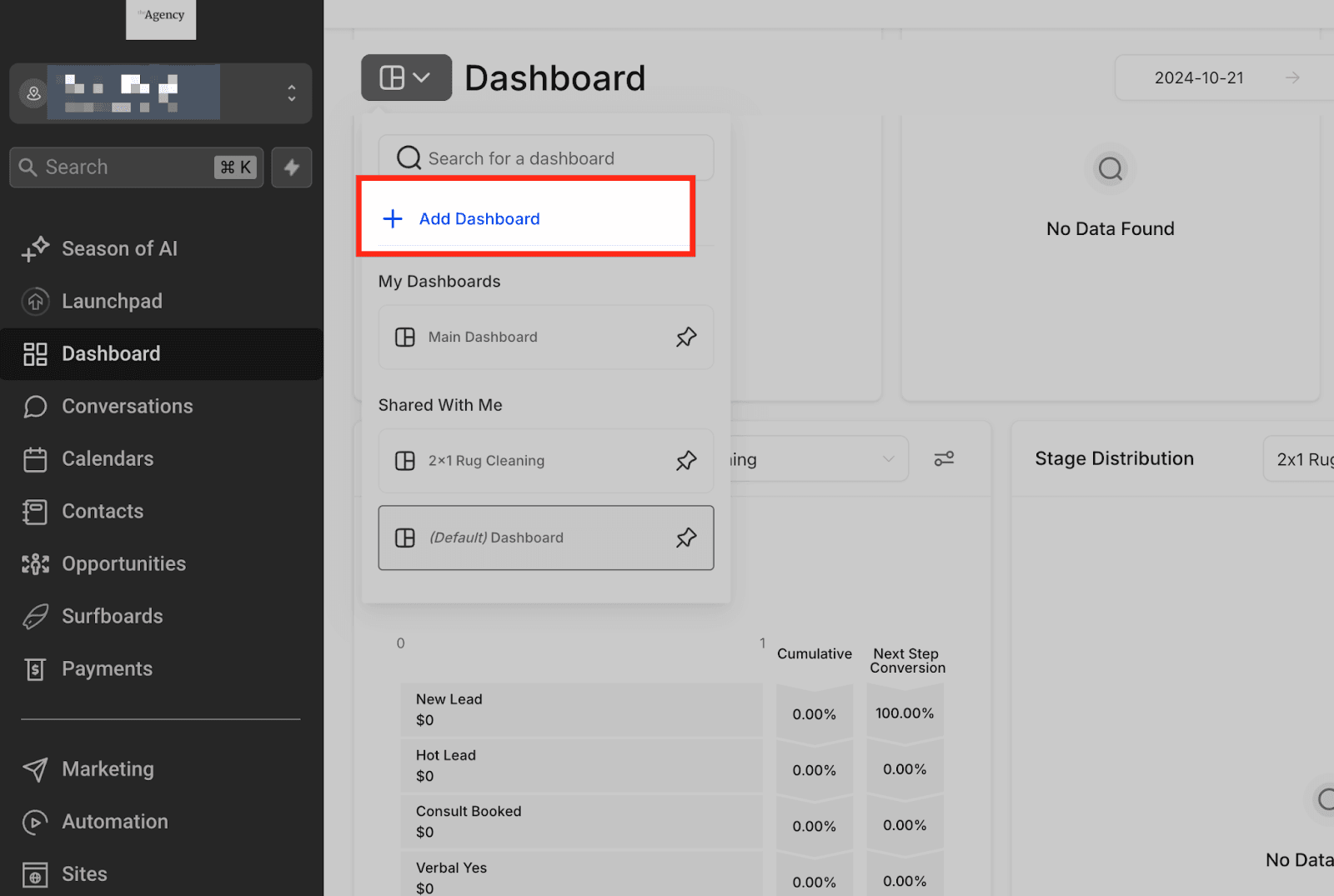 Schermata 2 — Come creare e aggiungere Dashboard Widget