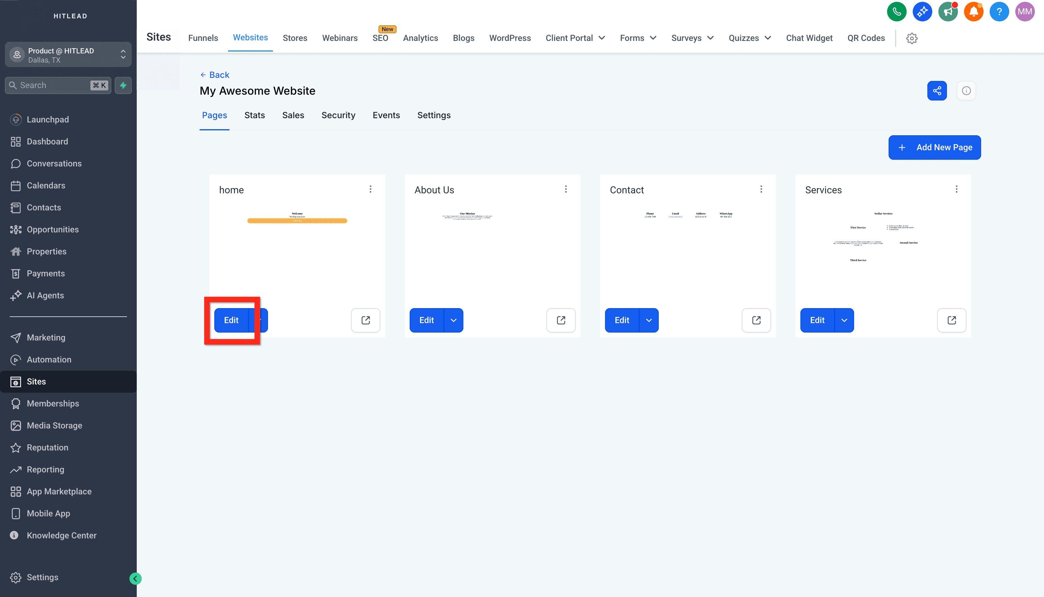 Schermata 18 — Guida Introduttiva - Lancia un Sito Web da Zero