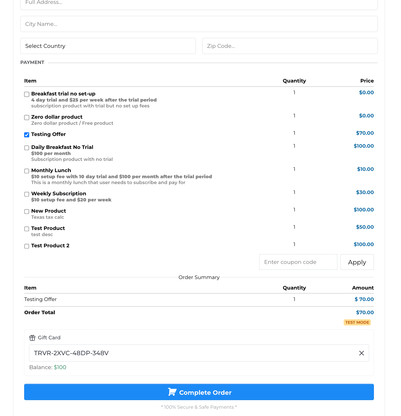 Schermata 34 — Introduzione alle Gift Card