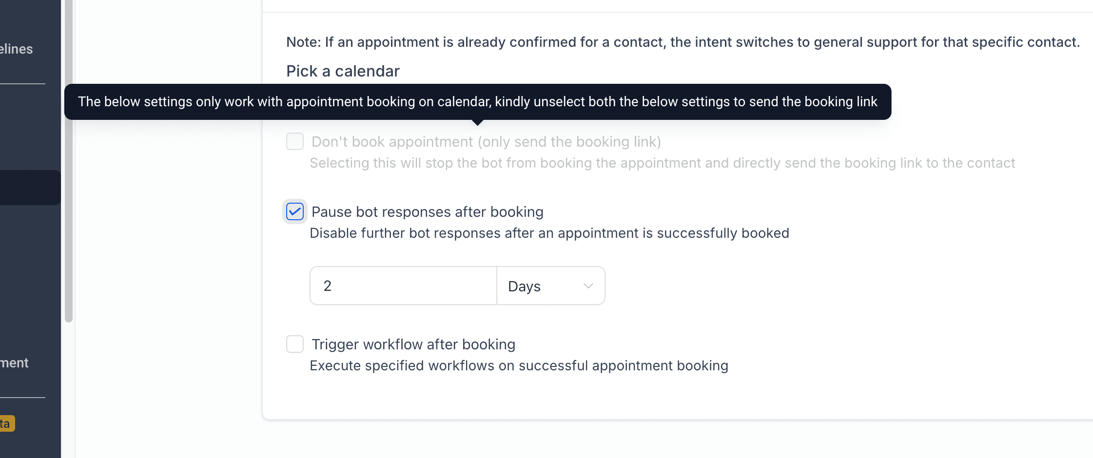 Schermata 4 — Azioni Post-Prenotazione Appuntamento con Conversation AI