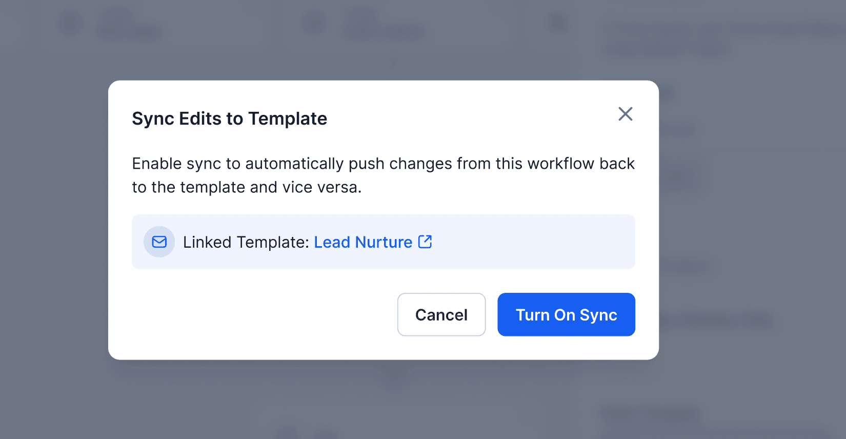 Schermata 2 — Come usare la Checkbox di Sincronizzazione per le Azioni Email nei Workflow (Sincronizzazione Continua)