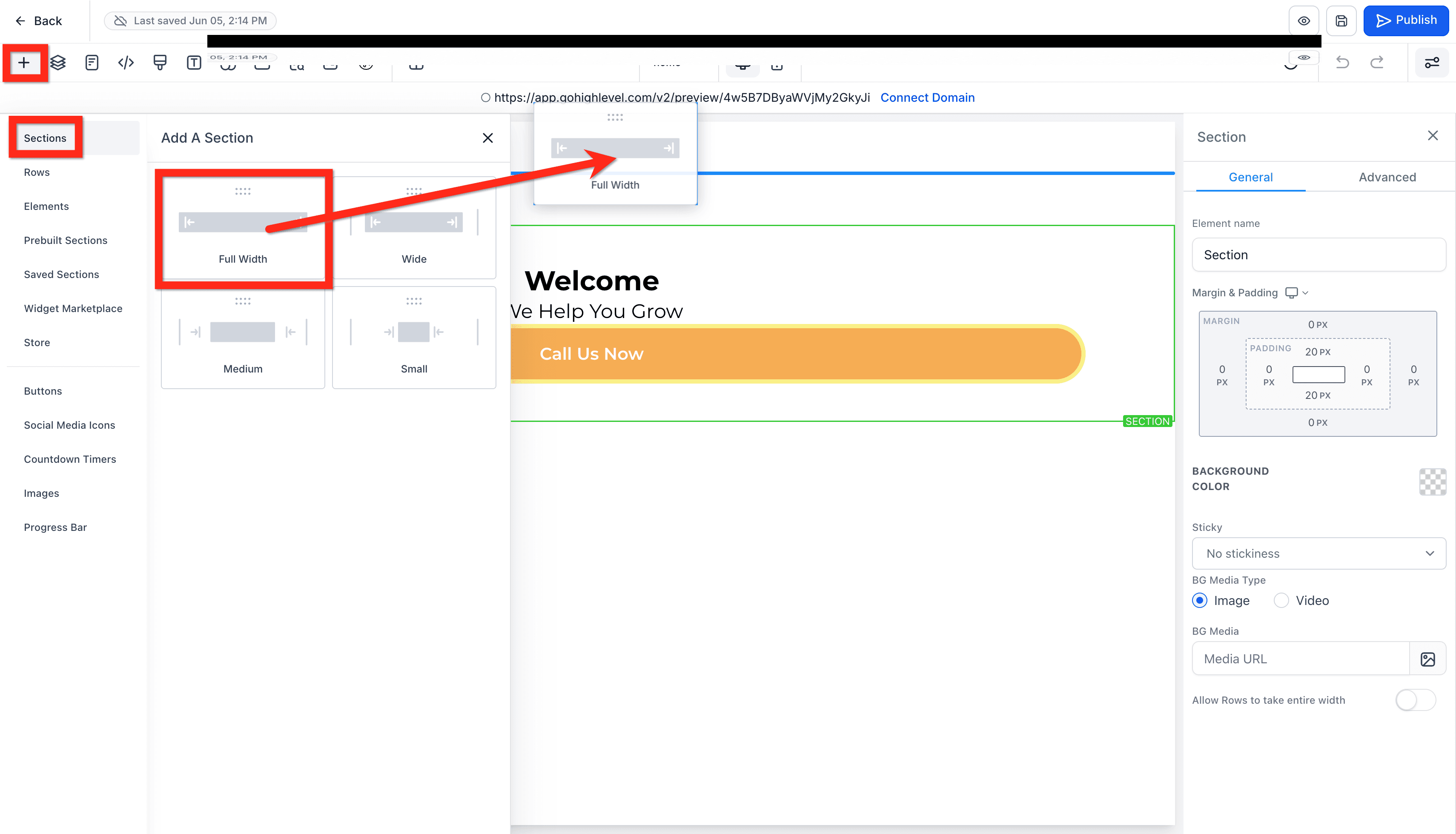Schermata 19 — Guida Introduttiva - Lancia un Sito Web da Zero