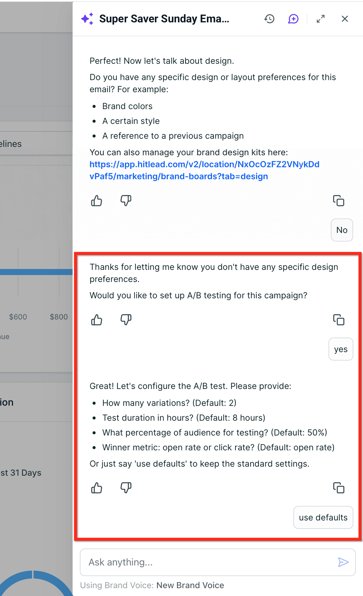 Schermata 4 — Email Campaign Agent (Beta)