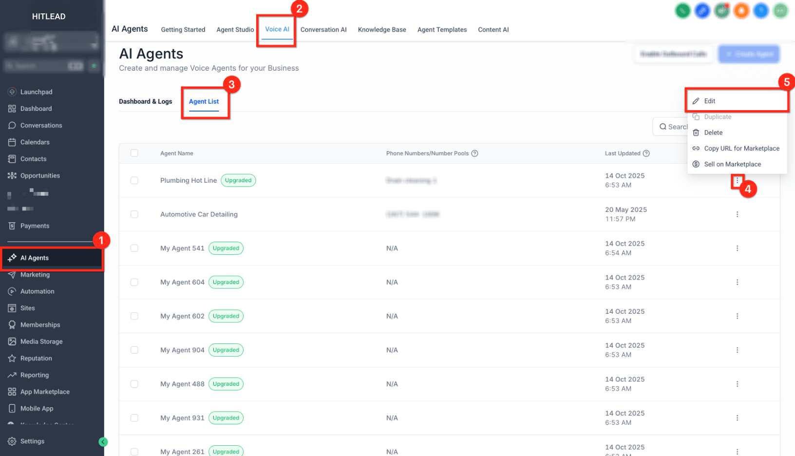 Schermata 3 — Voice AI: Riduzione del Rumore e Backchanneling
