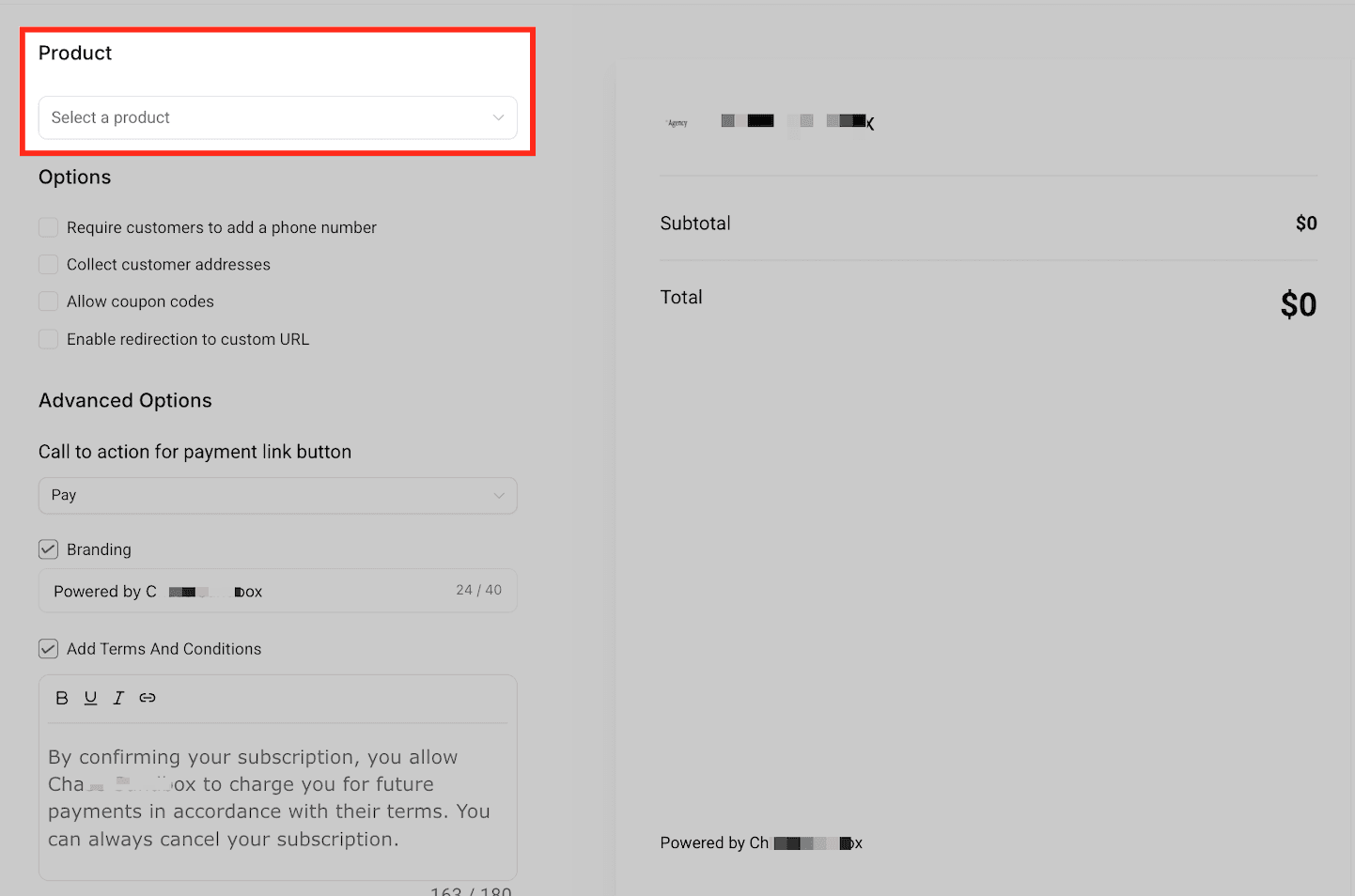Schermata 3 — Come configurare un Payment Link per più prodotti (una tantum e ricorrenti)