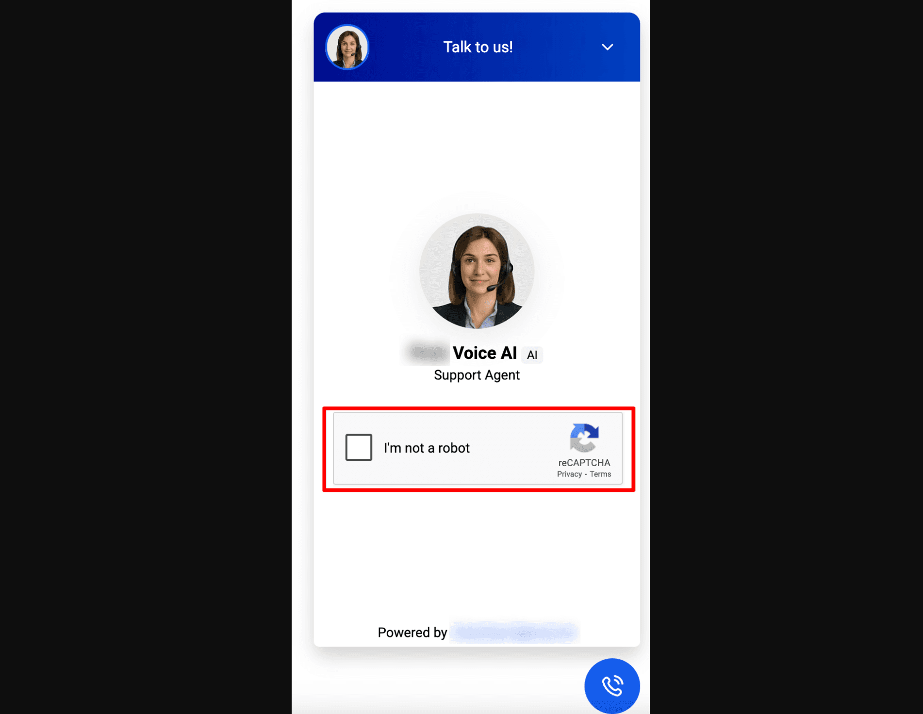 Schermata 2 — Chat Widget Voice AI