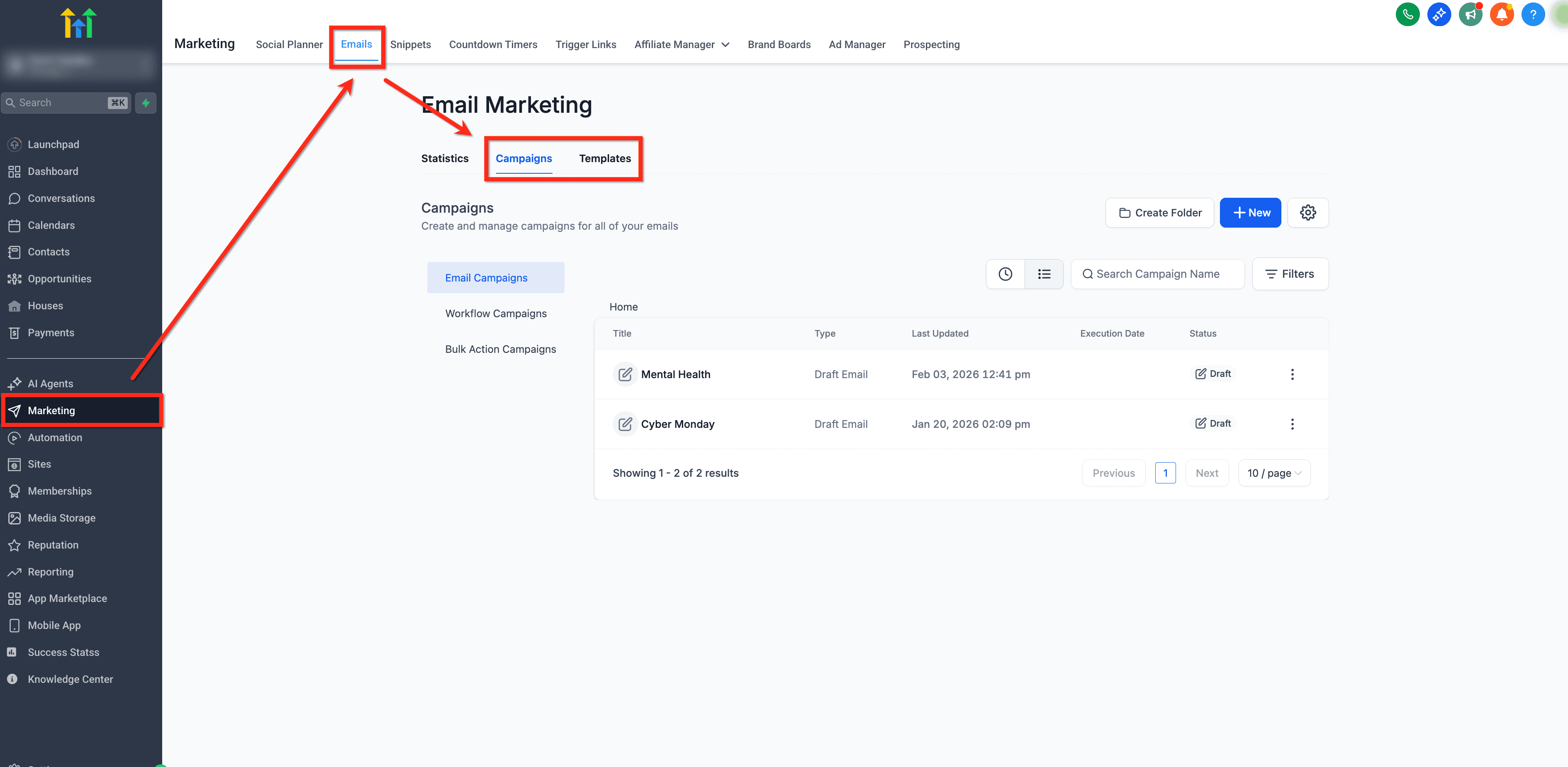 Schermata 1 — Come personalizzare le tue Campaign con gli Elementi Condizionali