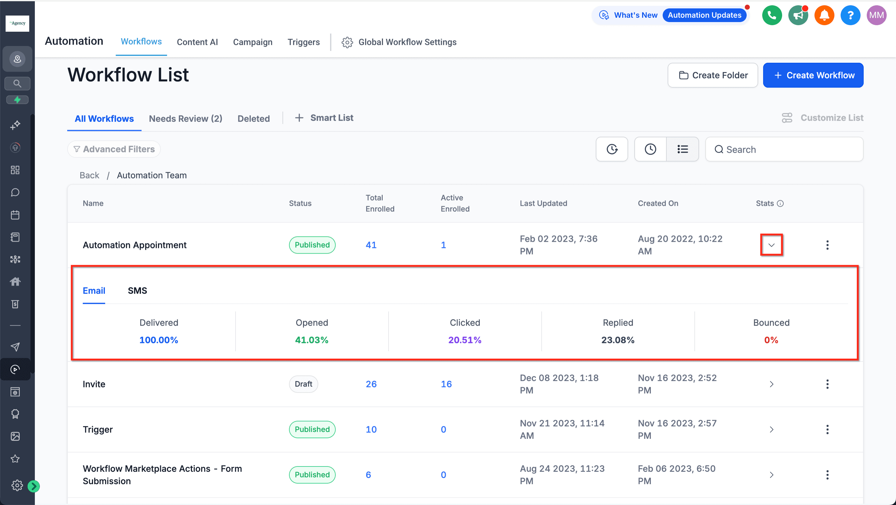 Schermata 8 — Guida al Workflow Builder