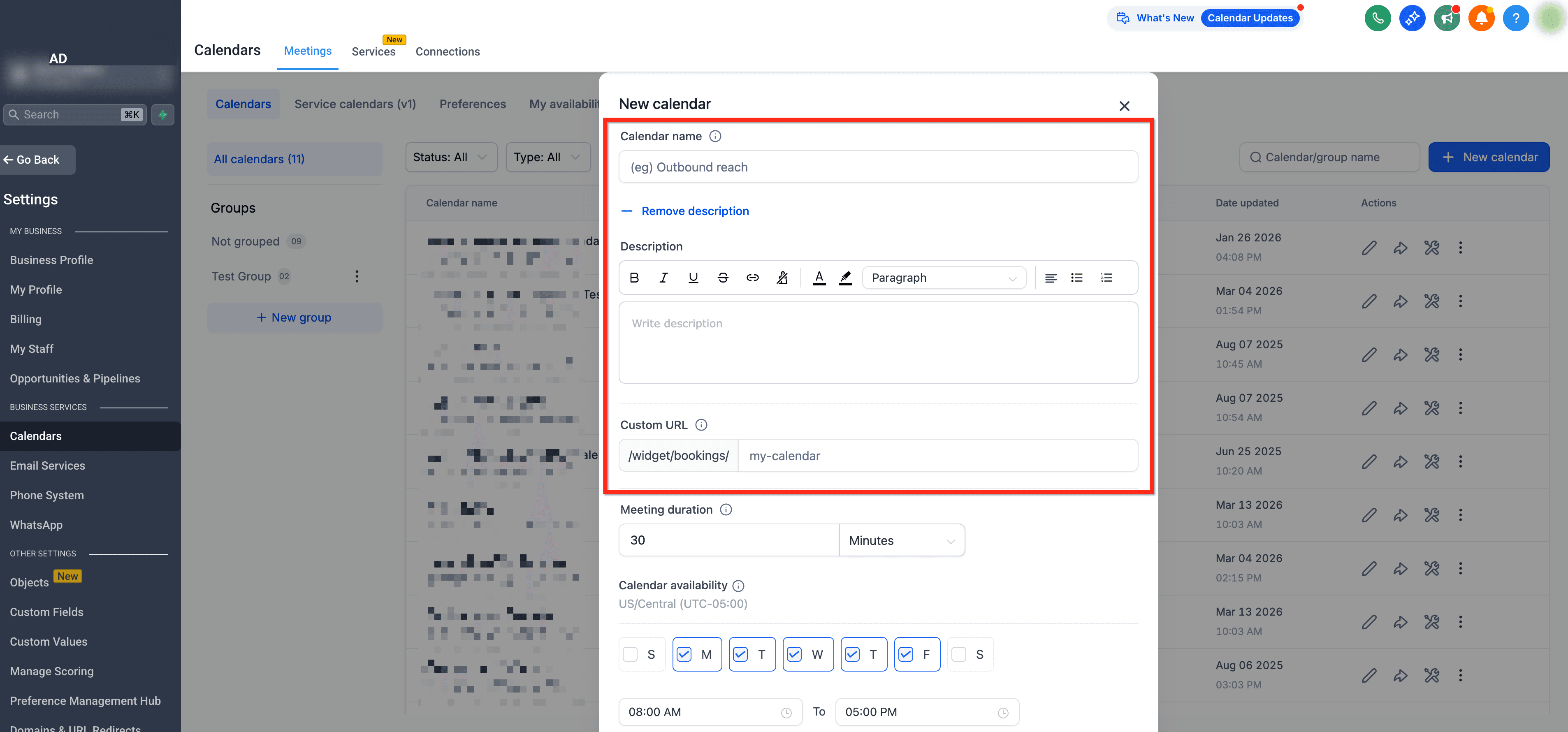Schermata 4 — Come Creare Calendari Evento