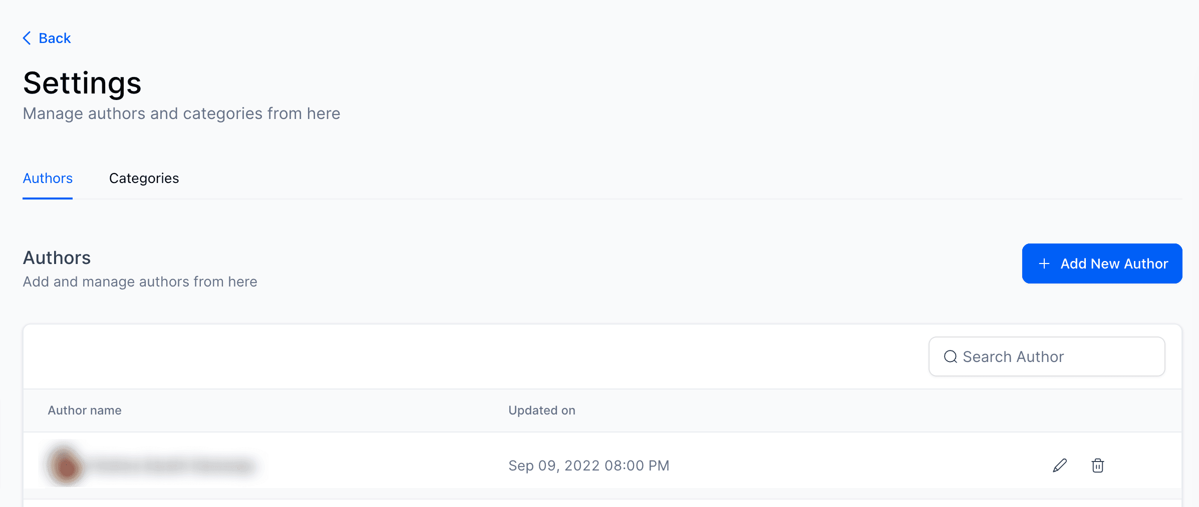 Schermata 2 — Come aggiungere autori al Blog Builder