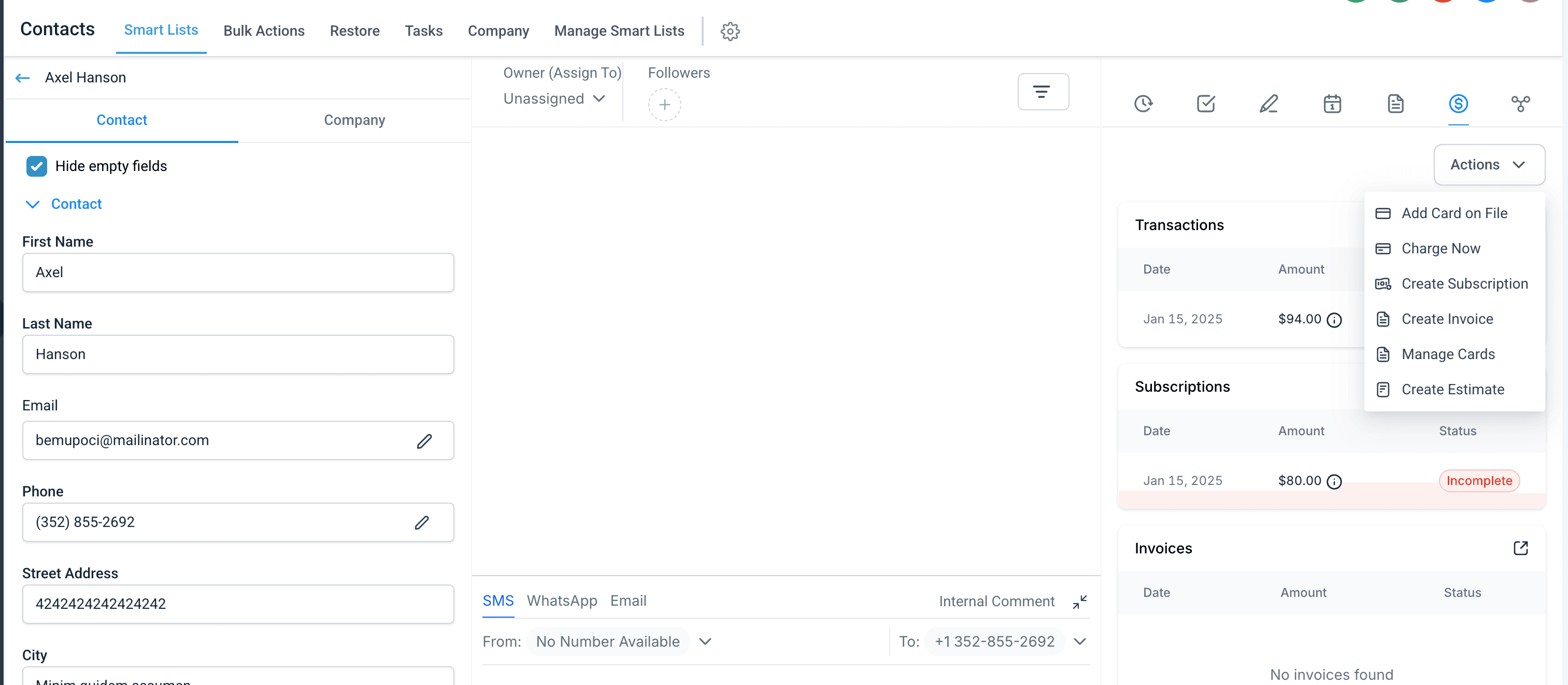 Schermata 1 — Come aggiungere e gestire le carte di pagamento dei tuoi clienti