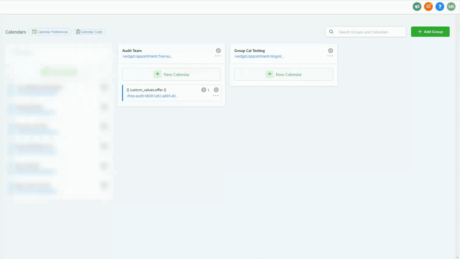 Disattiva New Appointment Requests su un Calendario di gruppo