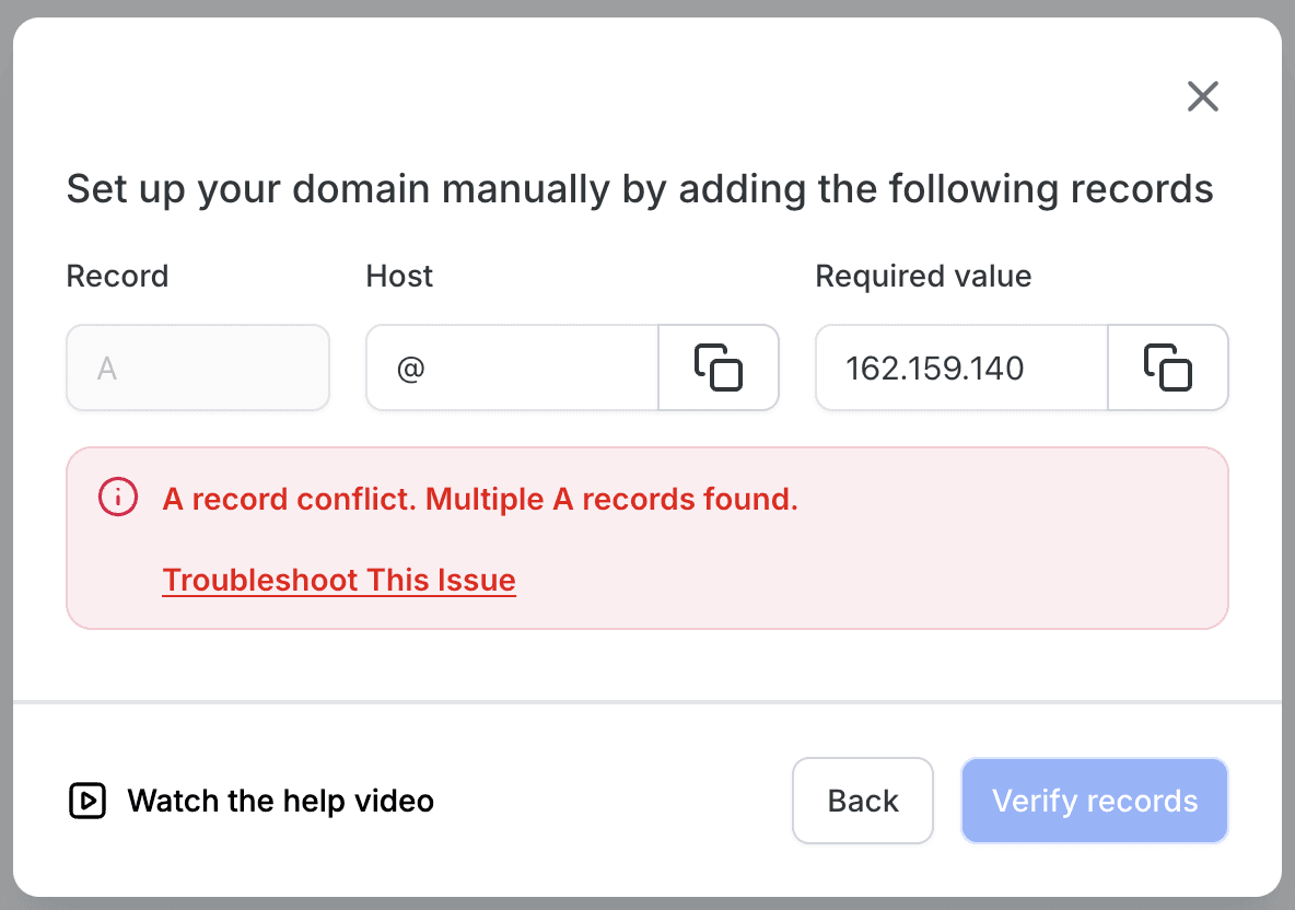 Schermata 5 — Collegare il tuo dominio su HITLEAD - Guida completa