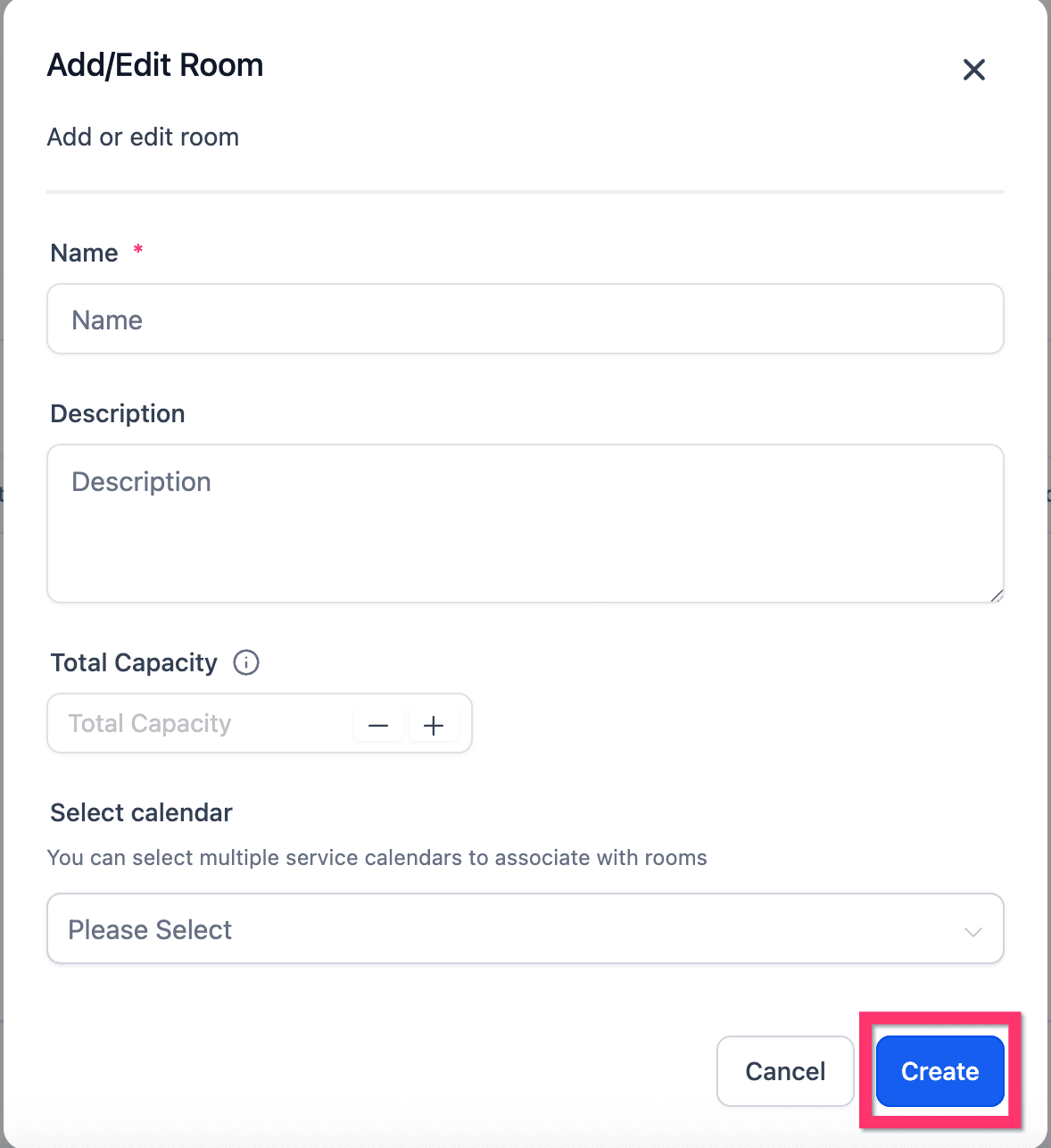 Schermata 3 — Creare le Stanze in HITLEAD