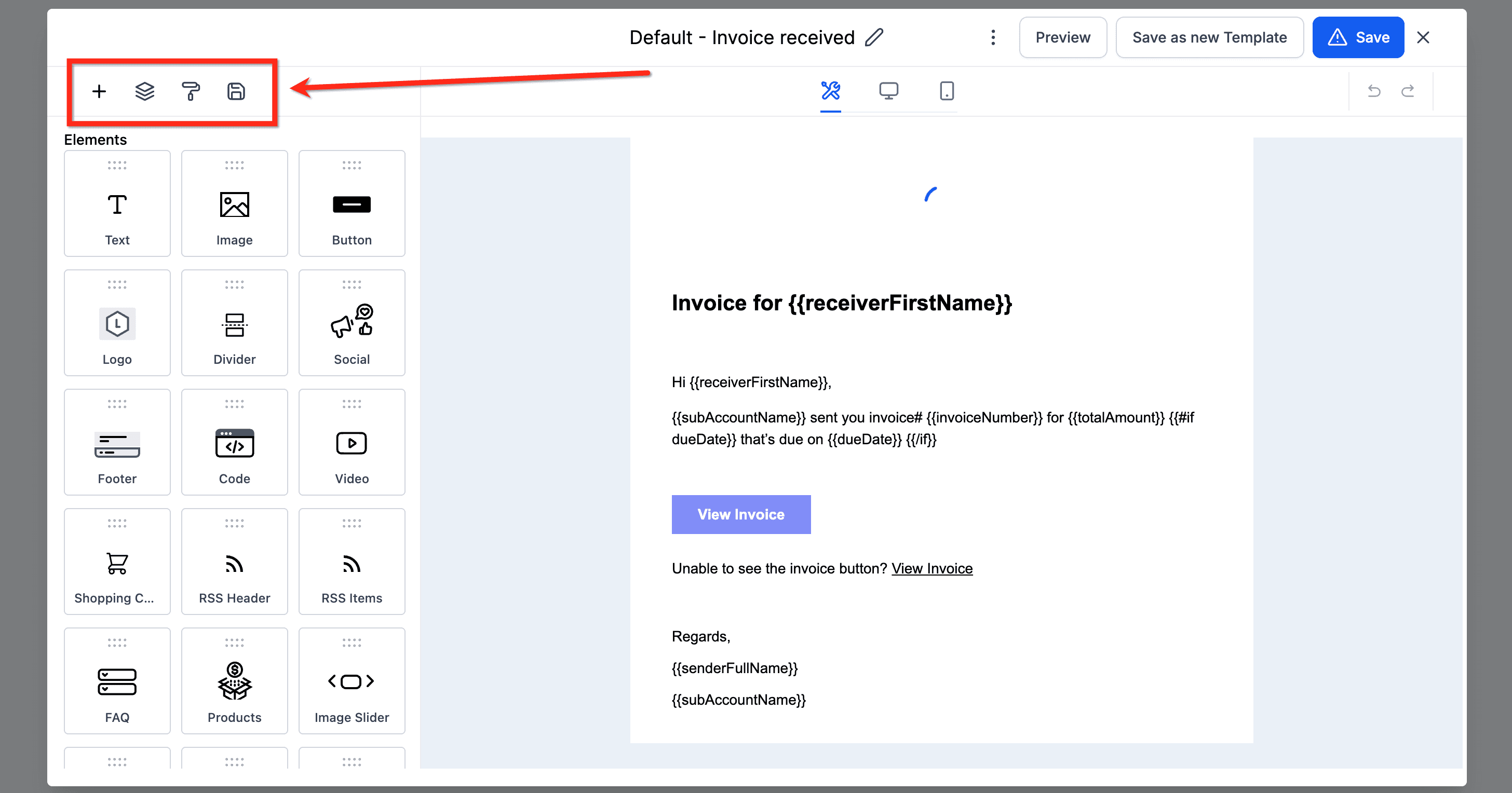 Schermata 10 — Gestione dei Template Email negli Step del Workflow