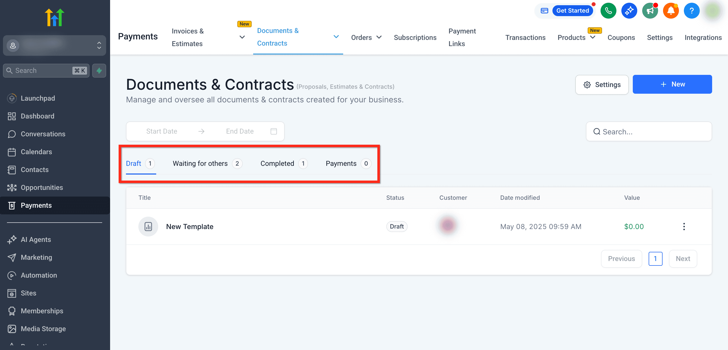Schermata 11 — Come creare e inviare template di documenti o contratti automaticamente in un Workflow