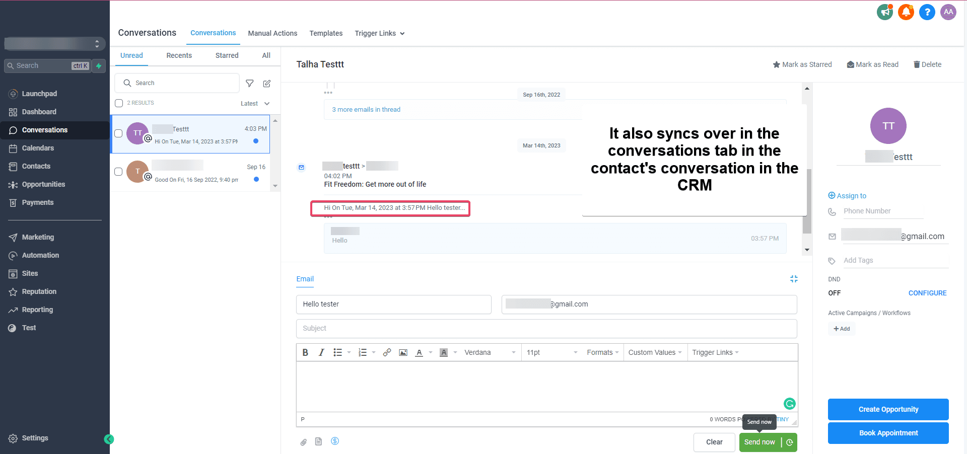 Schermata 11 — Collega Google per usare Gmail per l'email