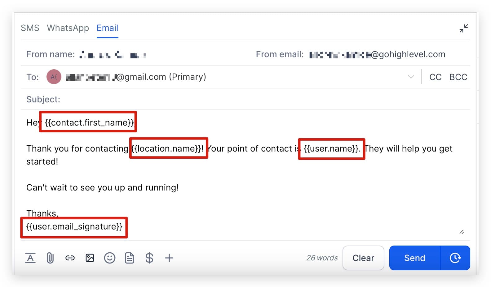 Schermata 5 — Come usare i Custom Values